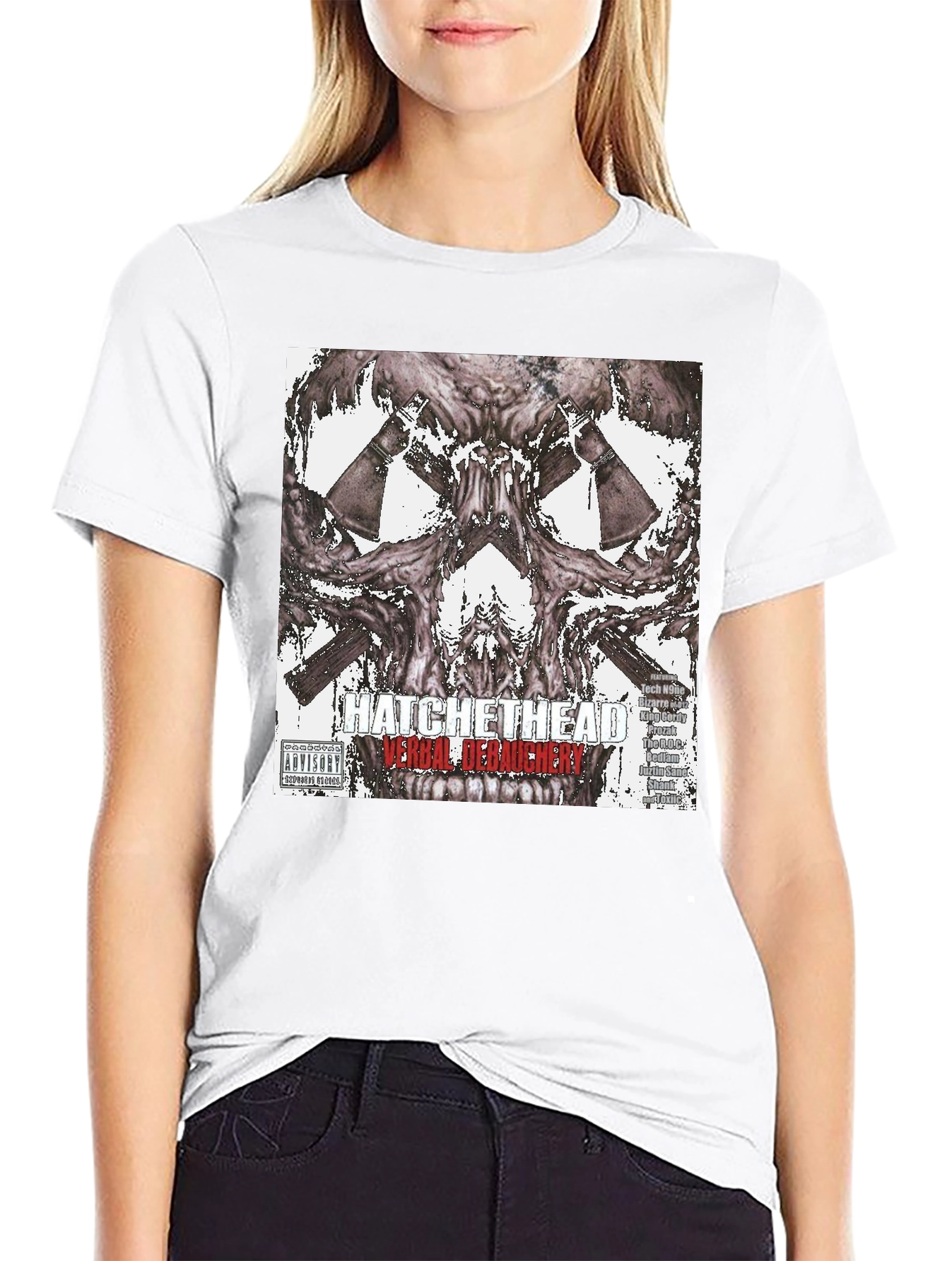 Hatchet Head Verbal Debauchery Graphic T-Shirt