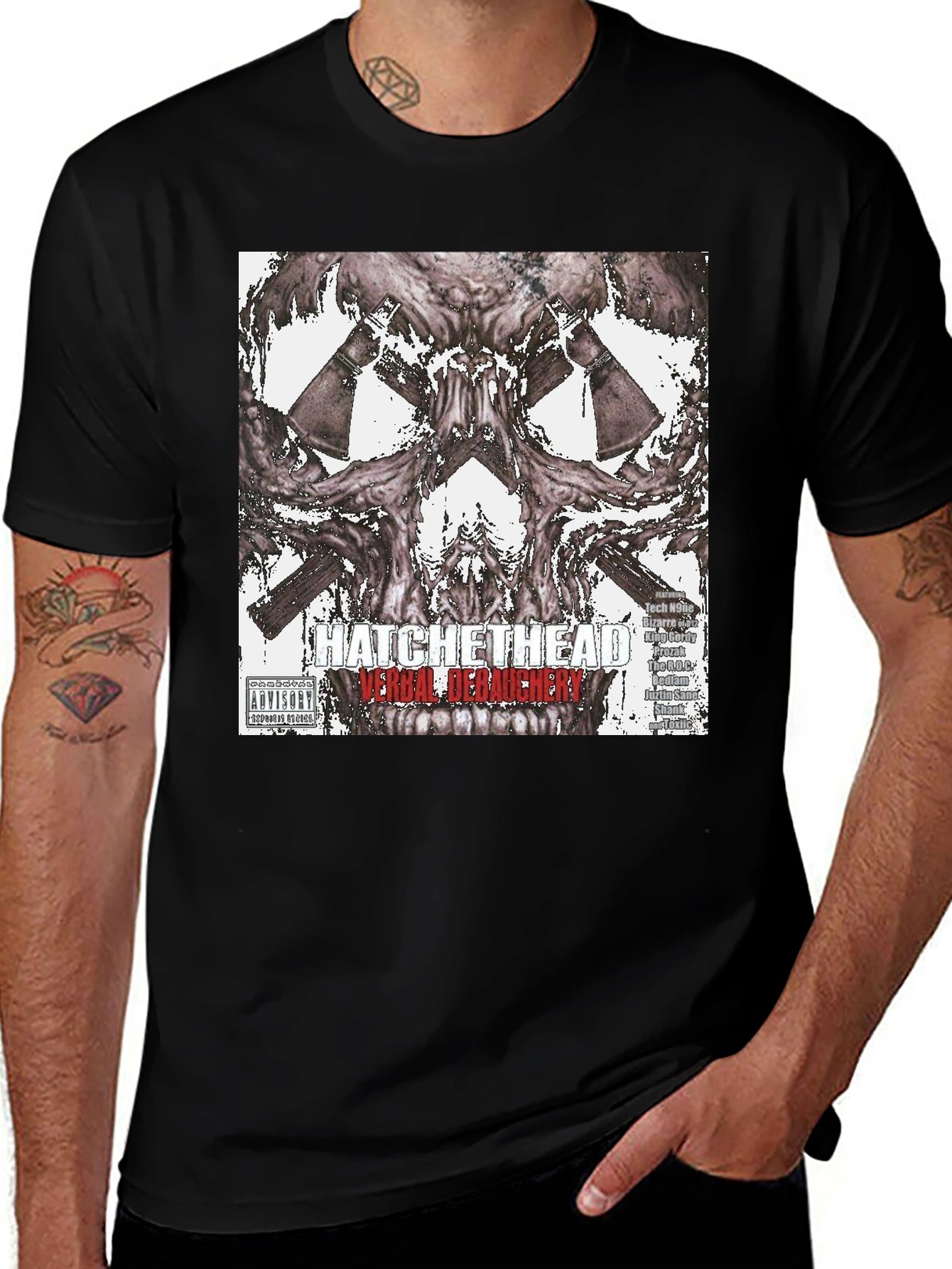 Hatchet Head Verbal Debauchery Graphic T-Shirt