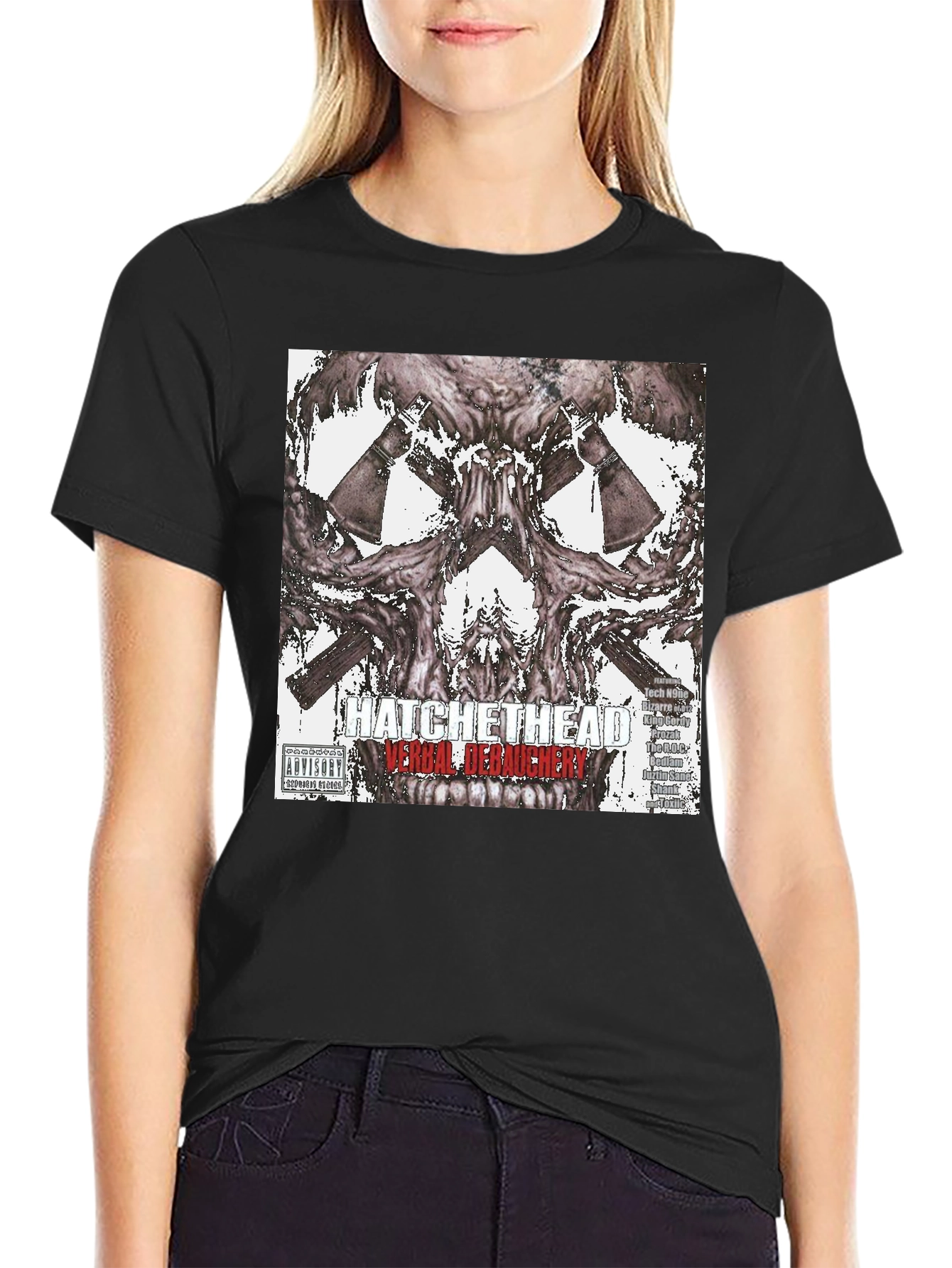Hatchet Head Verbal Debauchery Graphic T-Shirt