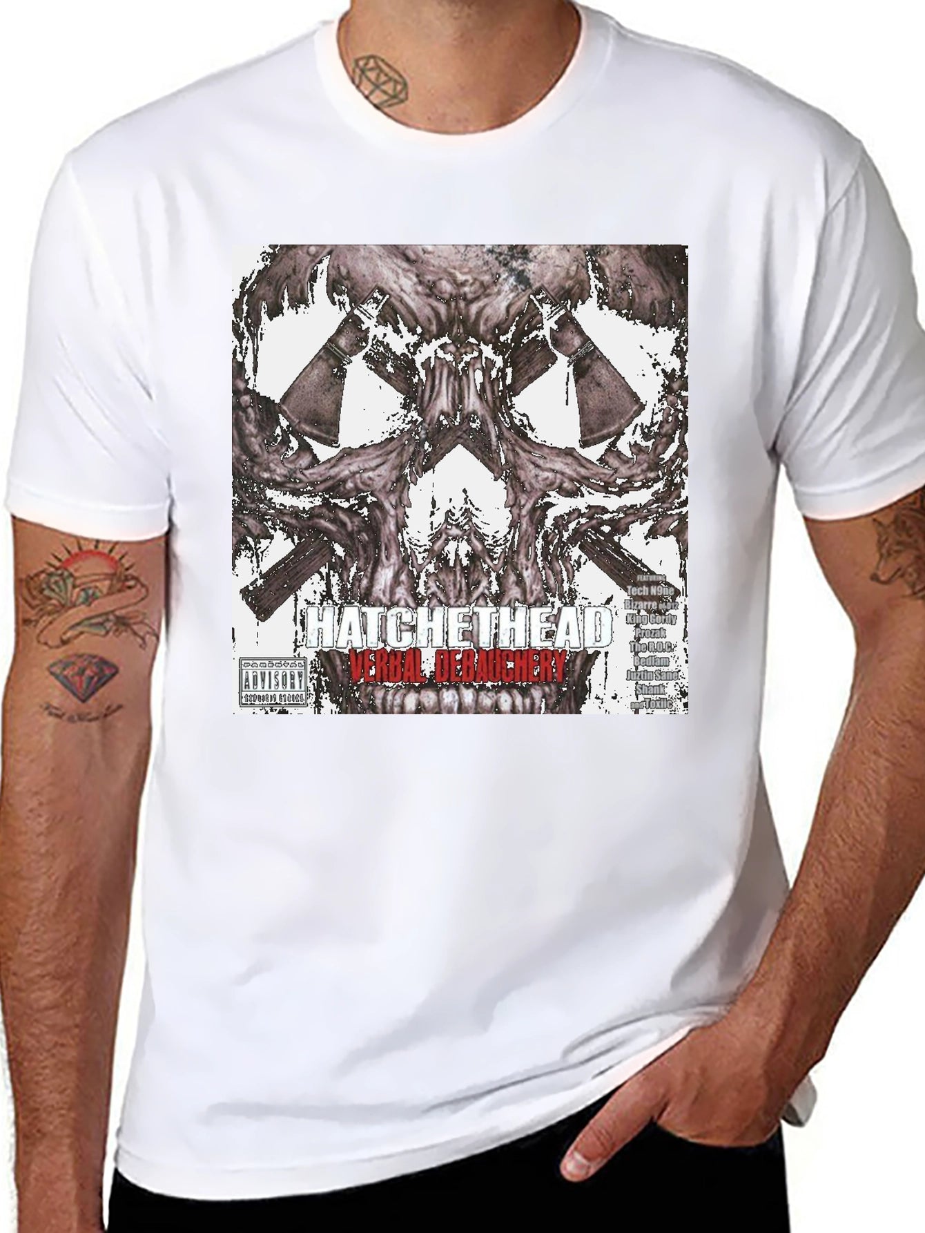 Hatchet Head Verbal Debauchery Graphic T-Shirt