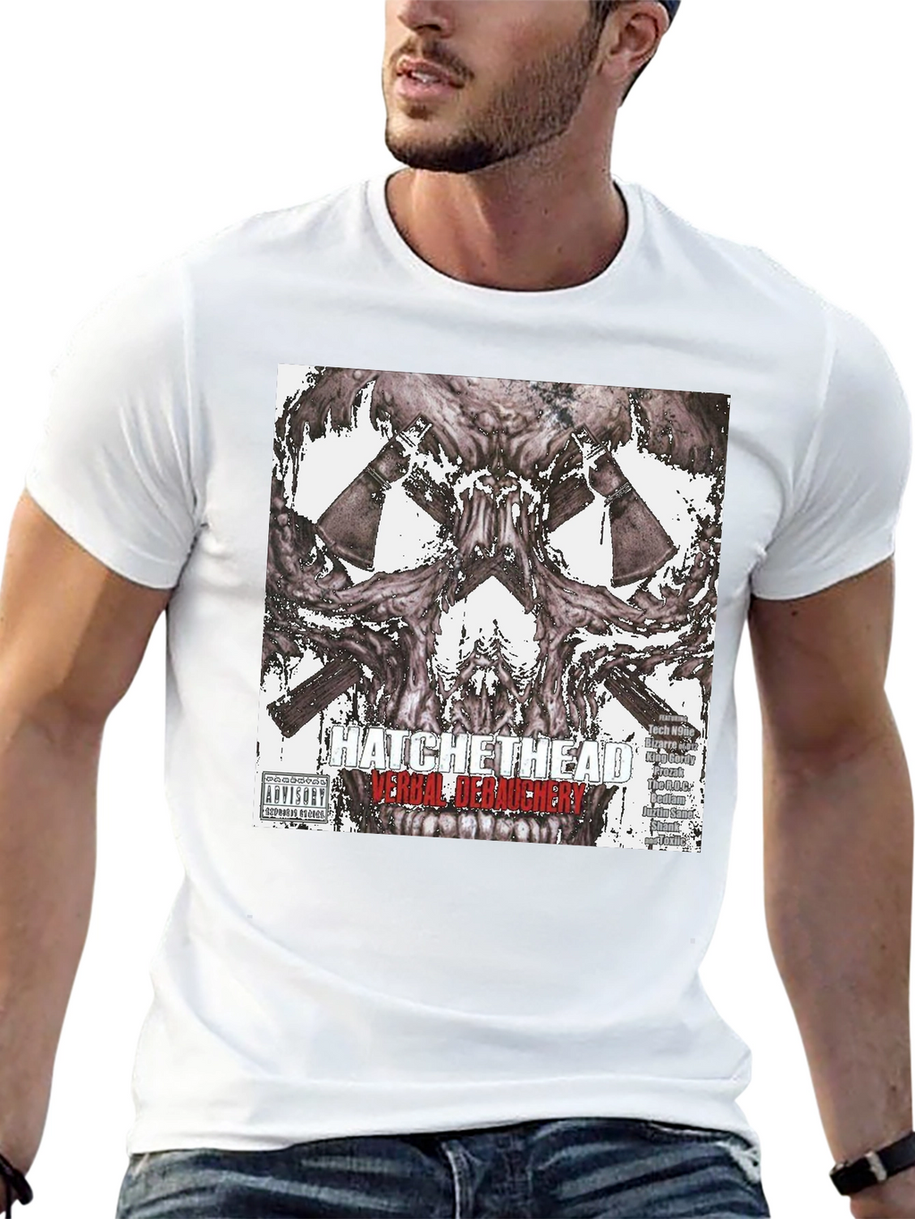 Hatchet Head Verbal Debauchery Graphic T-Shirt