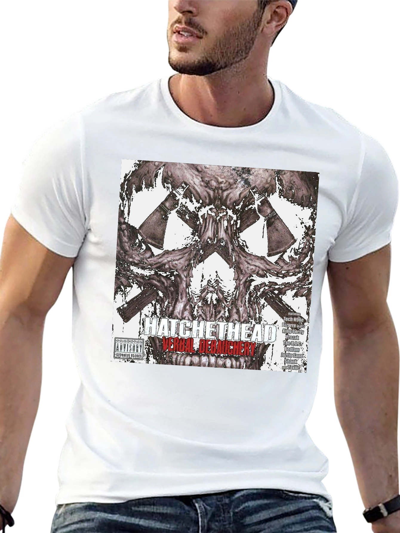 Hatchet Head Verbal Debauchery Graphic T-Shirt