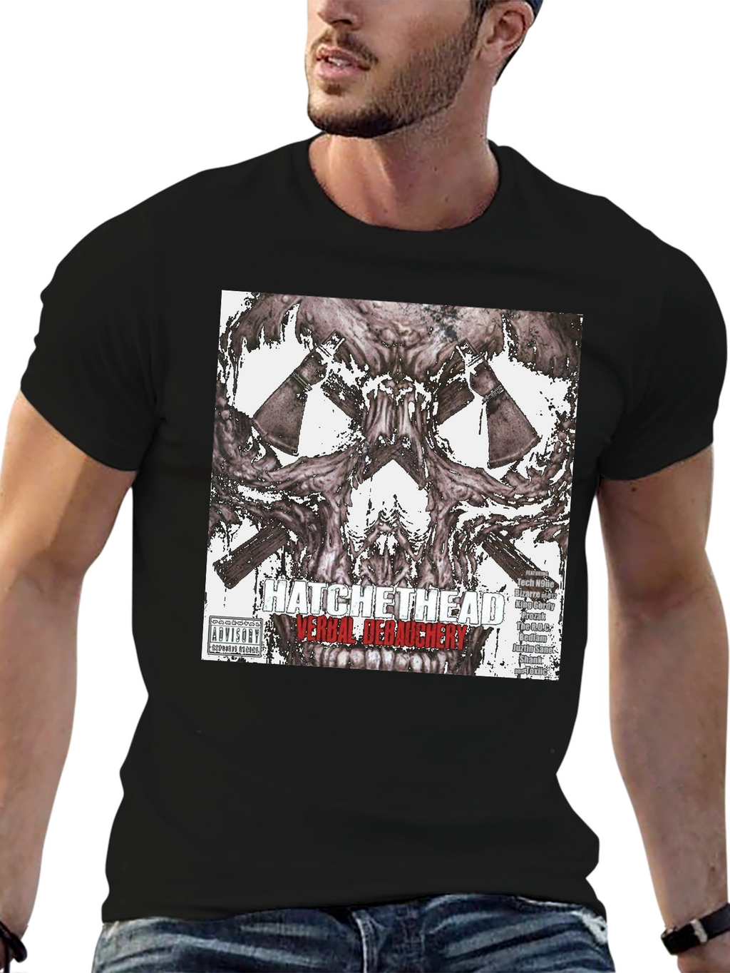 Hatchet Head Verbal Debauchery Graphic T-Shirt