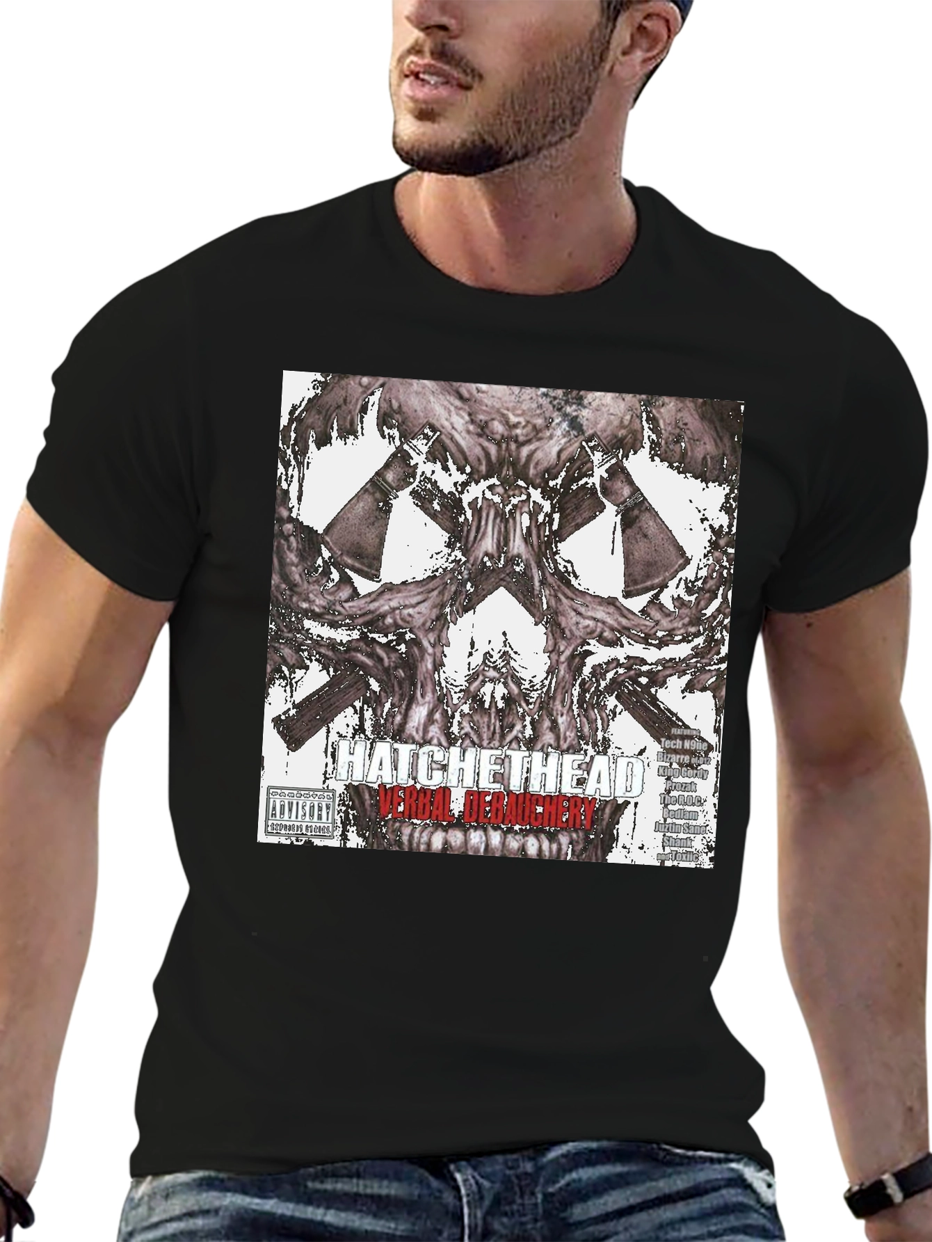 Hatchet Head Verbal Debauchery Graphic T-Shirt