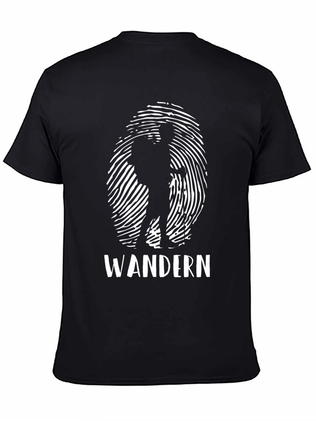 Wandern Hiking T-Shirt - Black Outdoor Adventure Tee