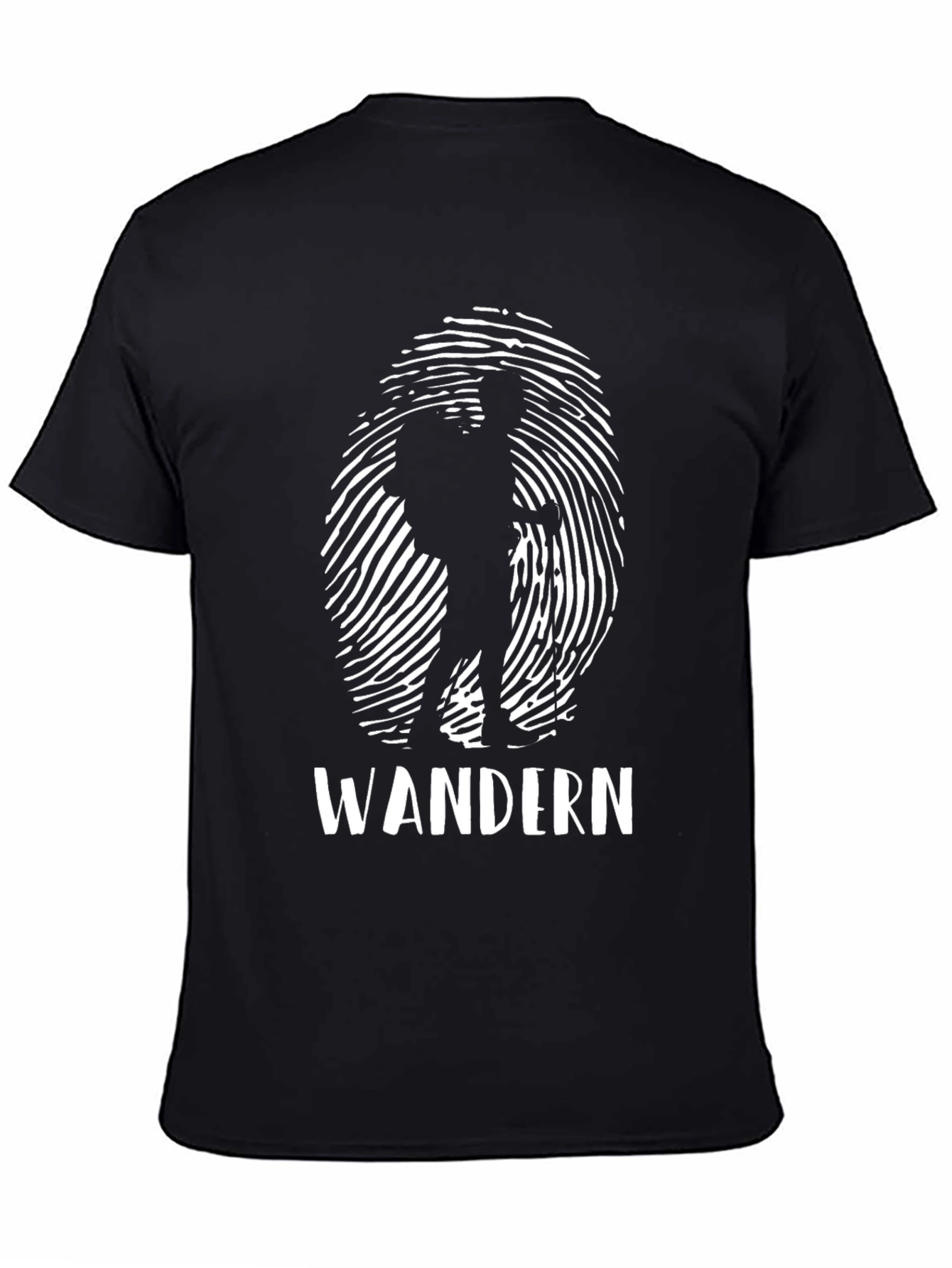 Wandern Hiking T-Shirt - Black Outdoor Adventure Tee