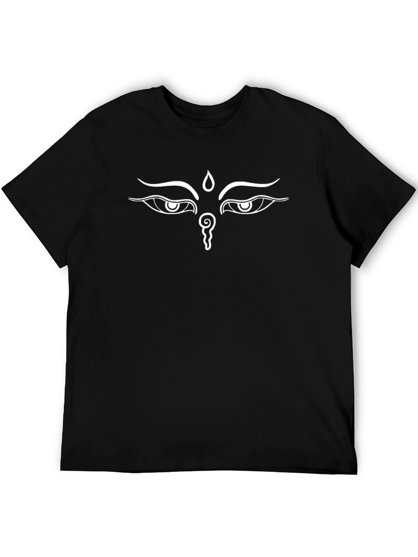 Buddha Eyes Graphic Black T-Shirt