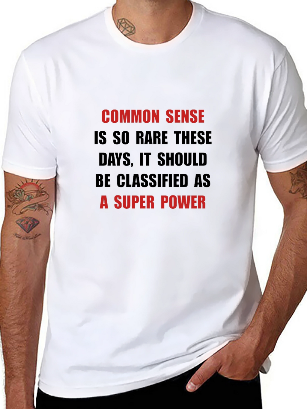 Common Sense Super Power Graphic T-Shirt