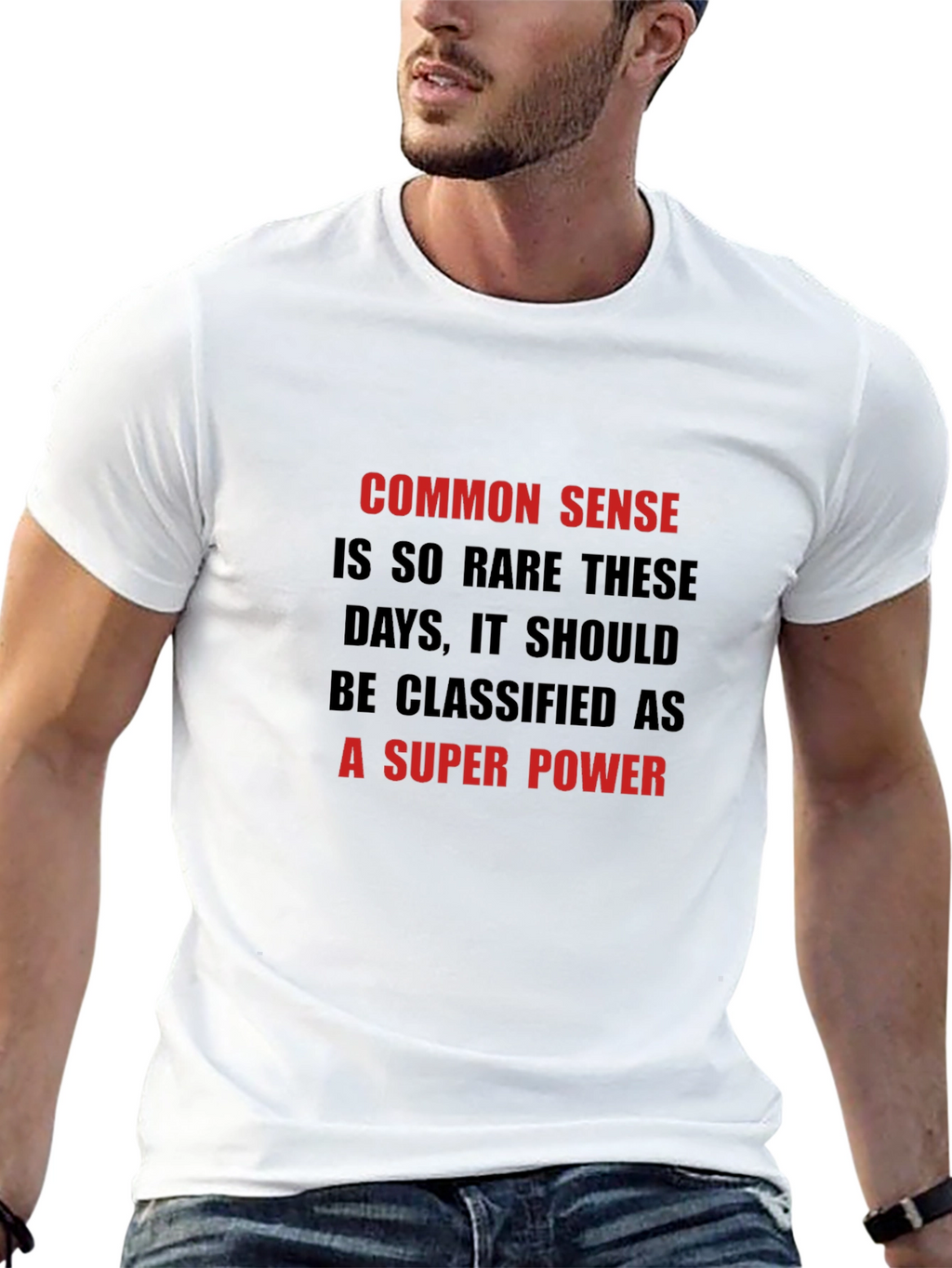 Common Sense Super Power Graphic T-Shirt