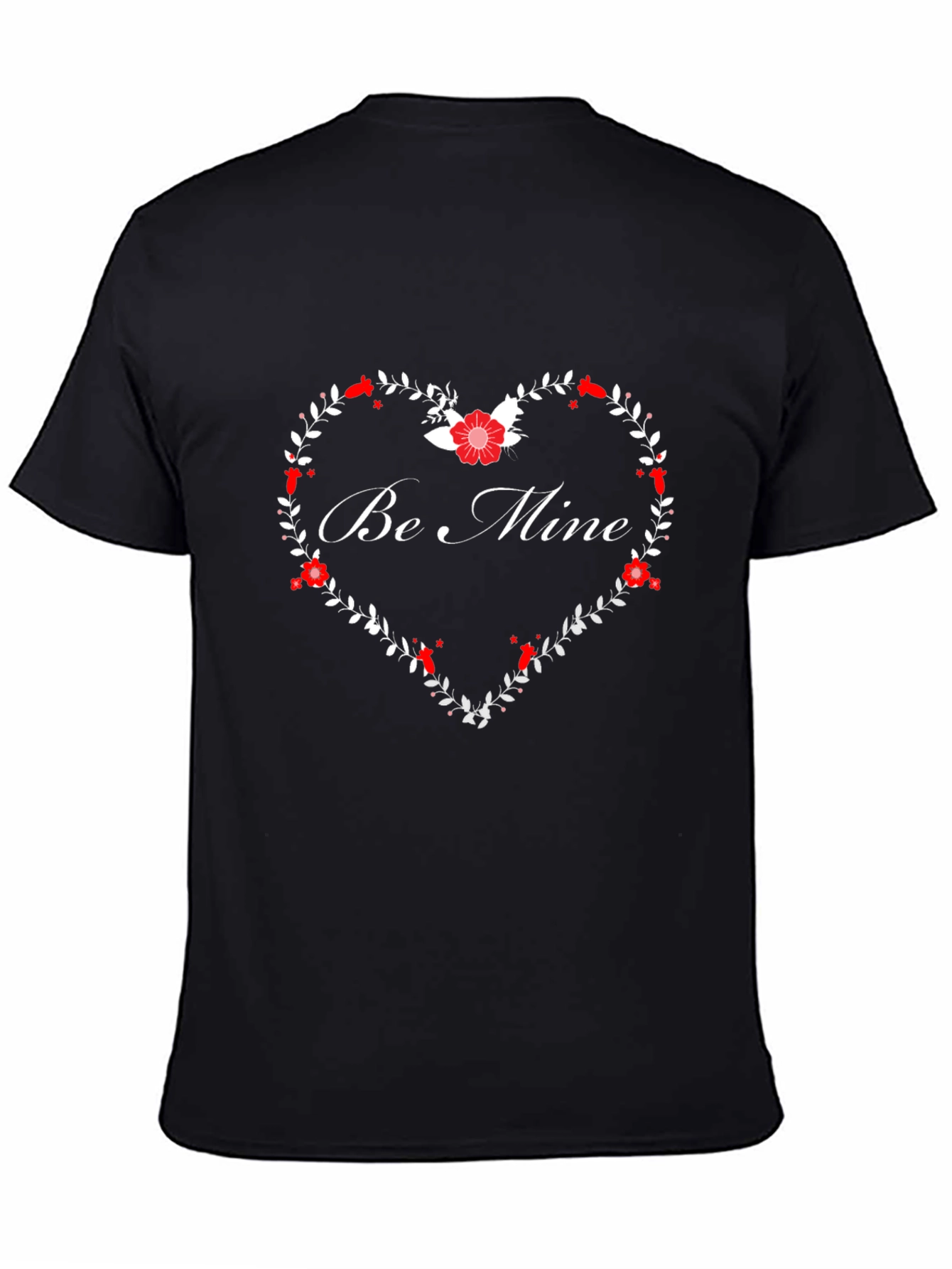 Be Mine Floral Heart Graphic Tee - Valentines Day Shirt