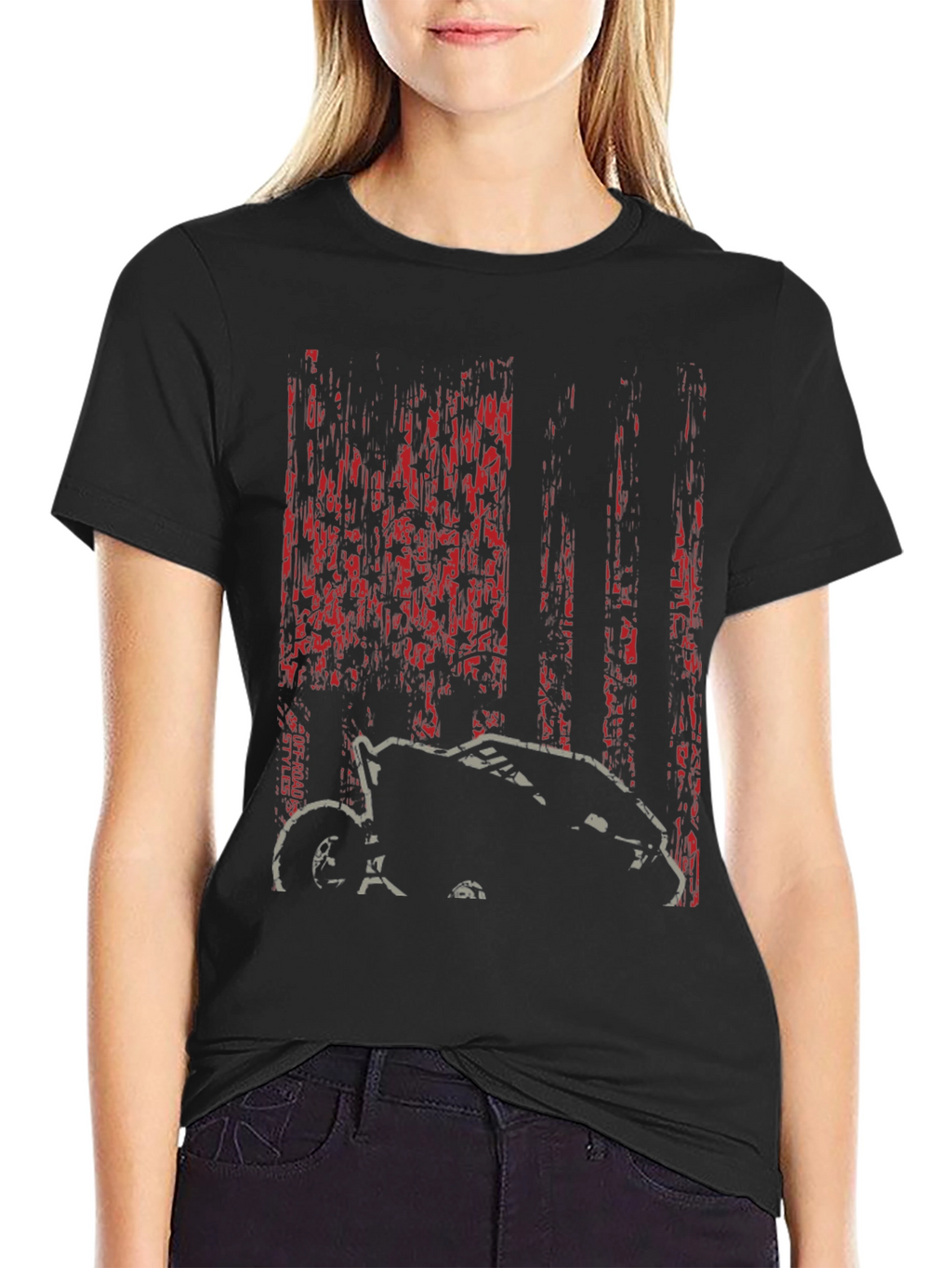 Off-Road Styles Black Graphic T-Shirt