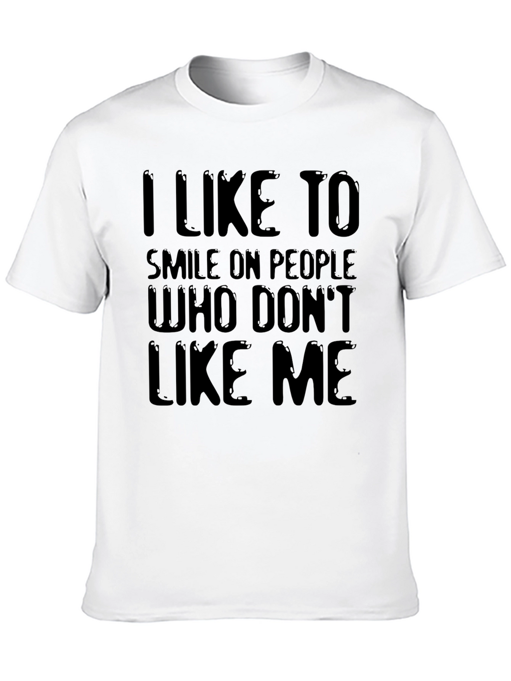 I Like To Smile T-Shirt - Black Graphic Tee