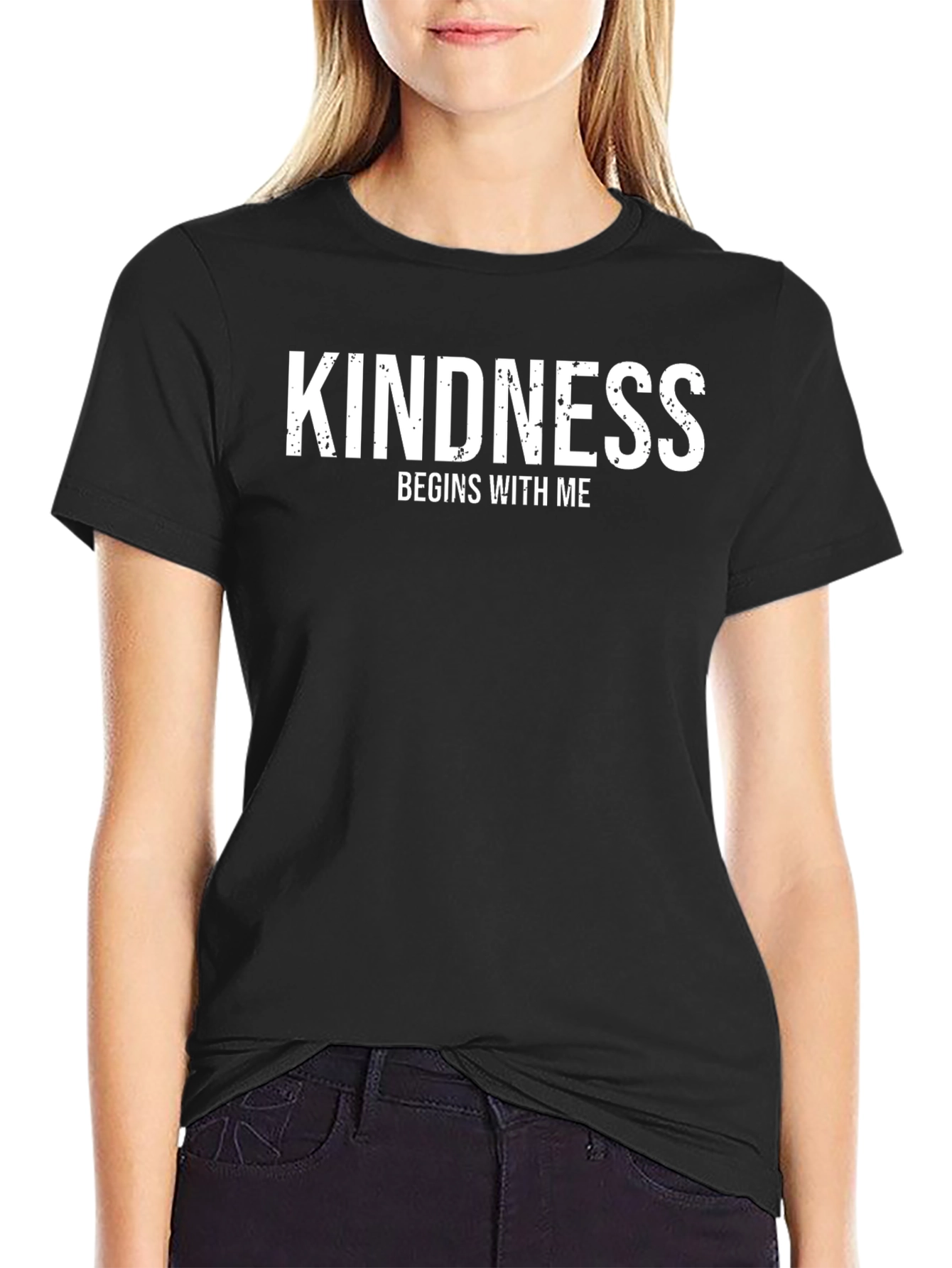 Kindness Begins With Me Black T-Shirt