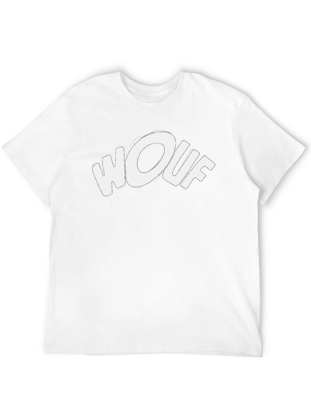 Wouf Graphic Tee - Stylish Black Cotton T-Shirt
