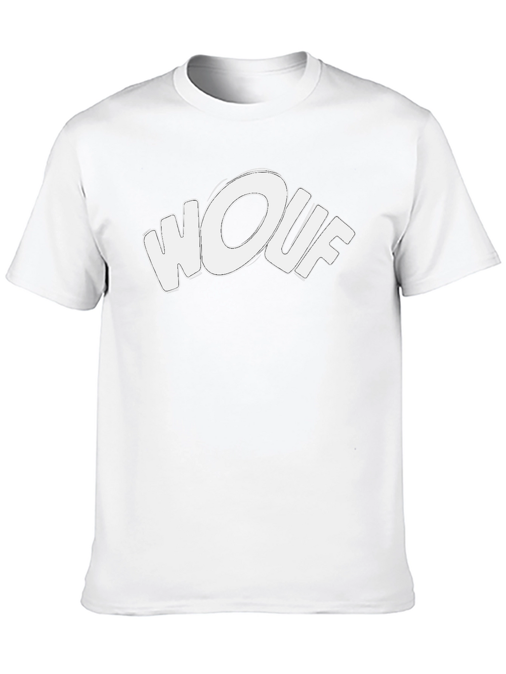 Wouf Graphic Tee - Stylish Black Cotton T-Shirt