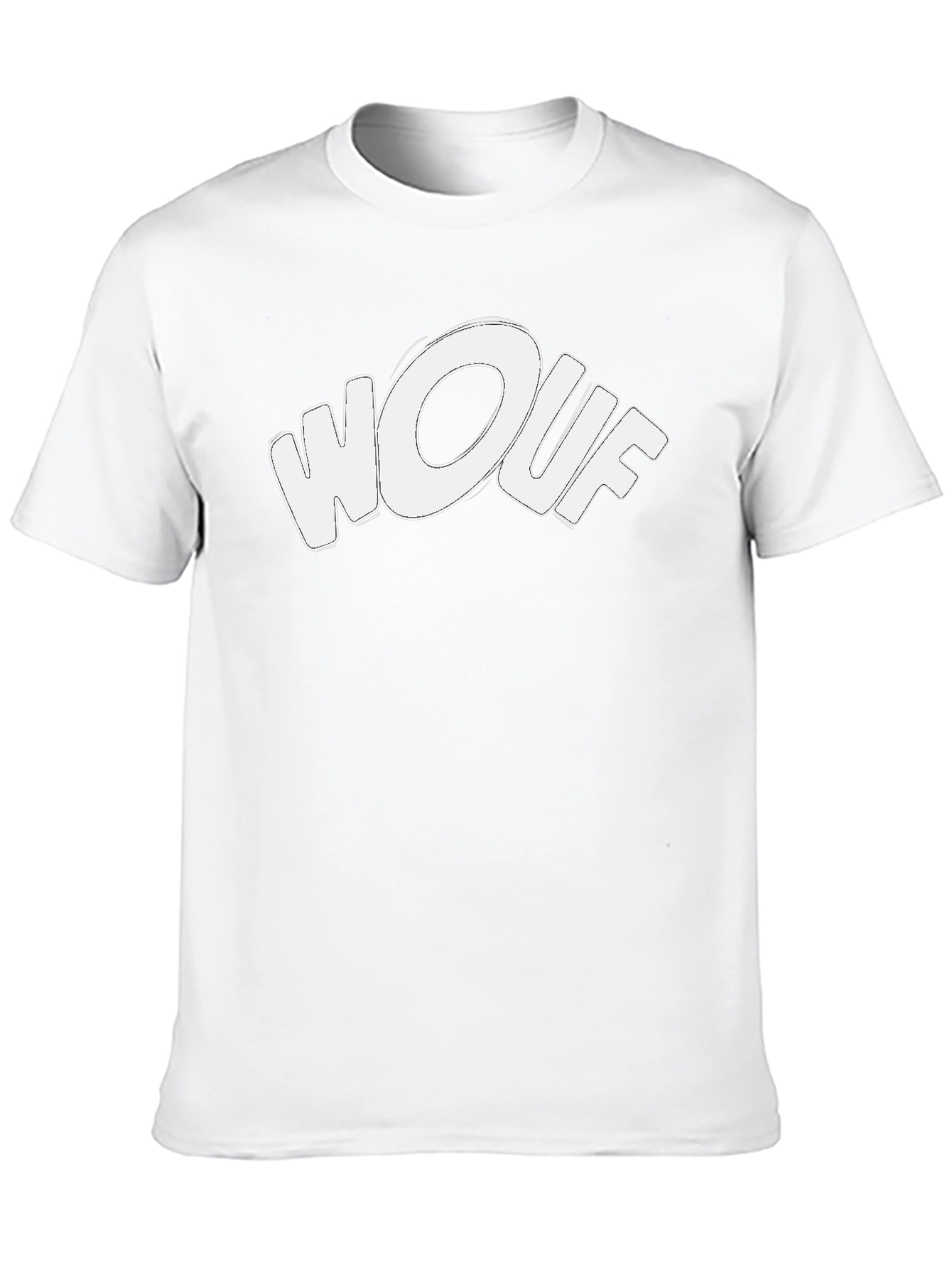 Wouf Graphic Tee - Stylish Black Cotton T-Shirt
