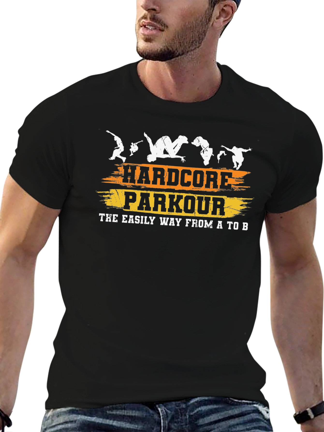 Hardcore Parkour T-Shirt - Easy Way From A to B