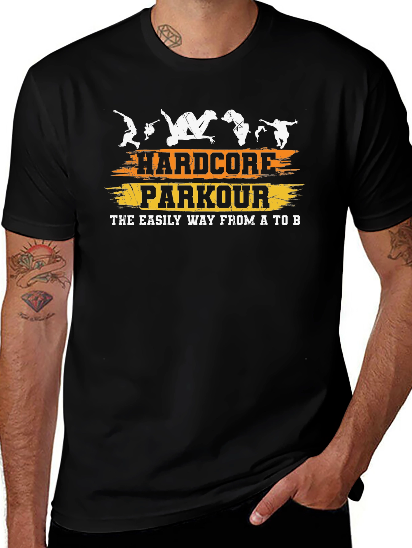 Hardcore Parkour T-Shirt - Easy Way From A to B