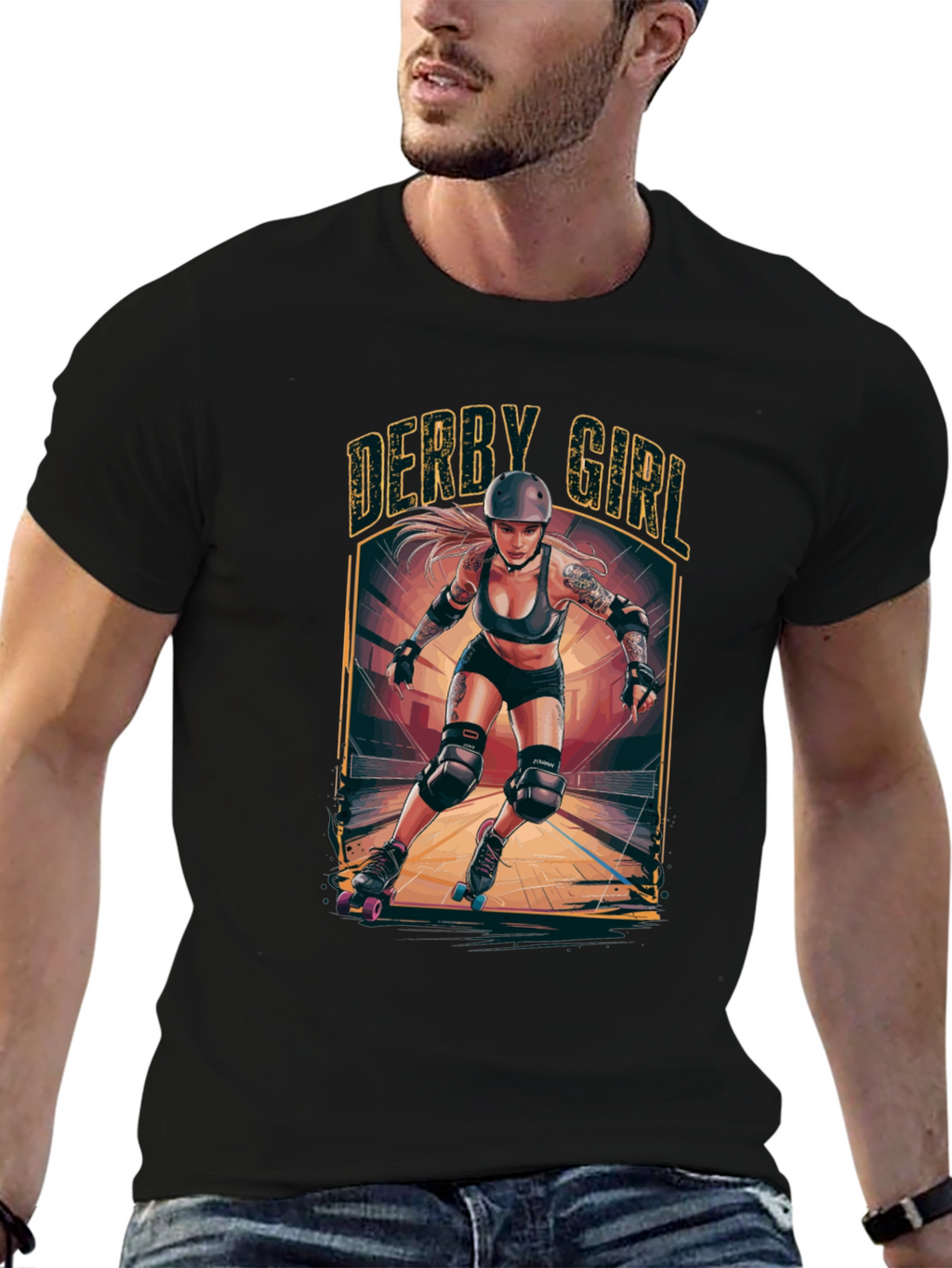 Derby Girl T-Shirt - Roller Derby Graphic Tee