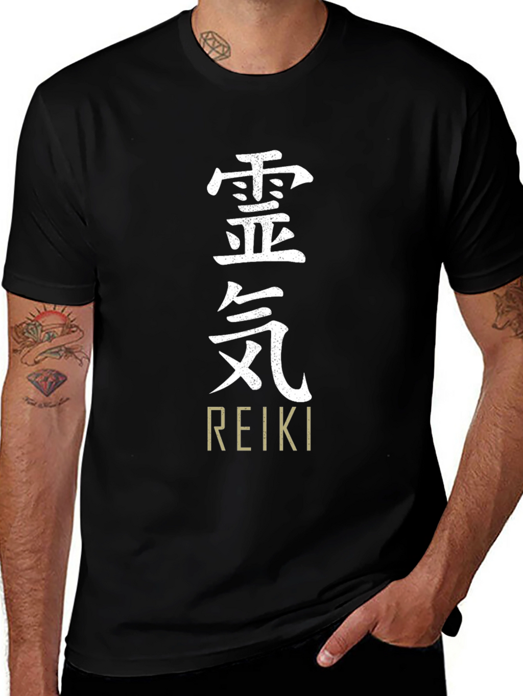 Reiki Symbol T-Shirt - Black Spiritual Tee