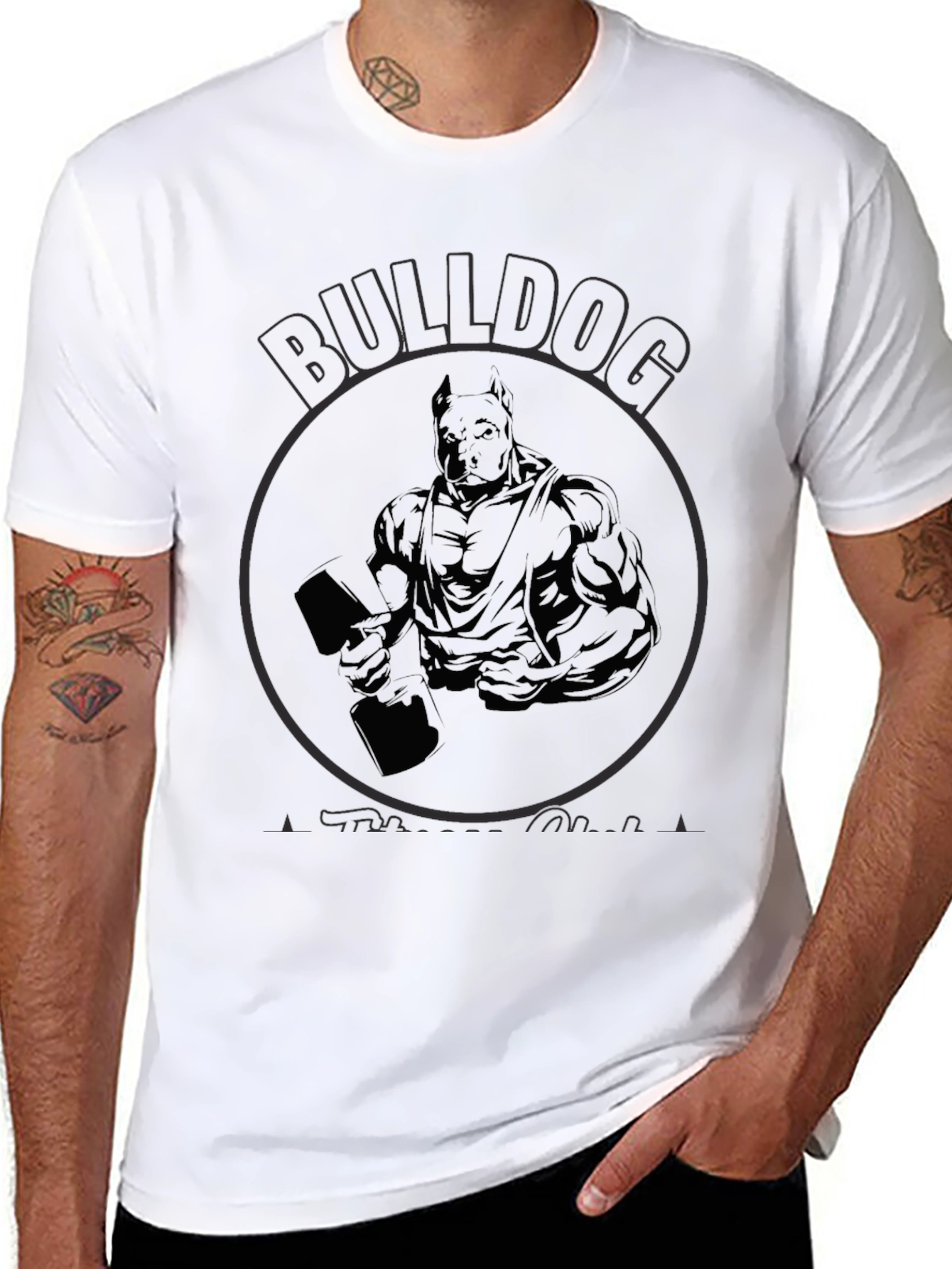 Bulldog Fitness Black T-Shirt