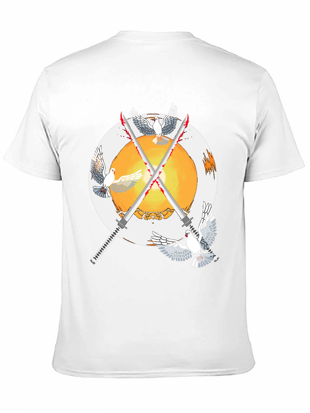 Doves and Swords Graphic T-Shirt