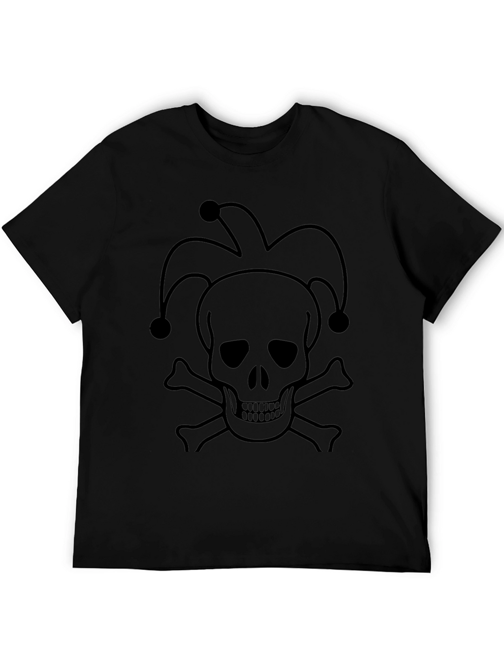 Skull Jester T-Shirt - Black Graphic Tee