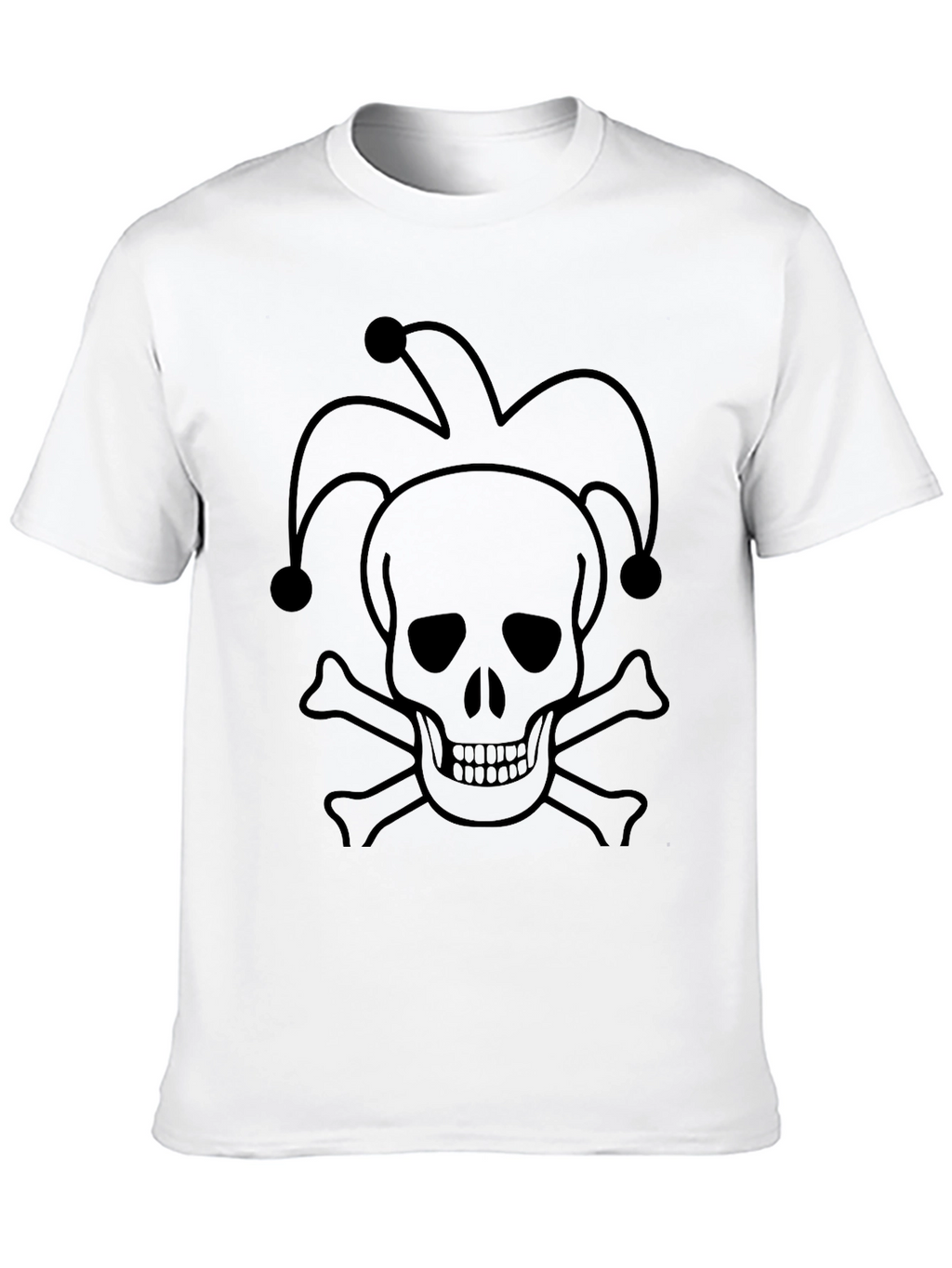 Skull Jester T-Shirt - Black Graphic Tee