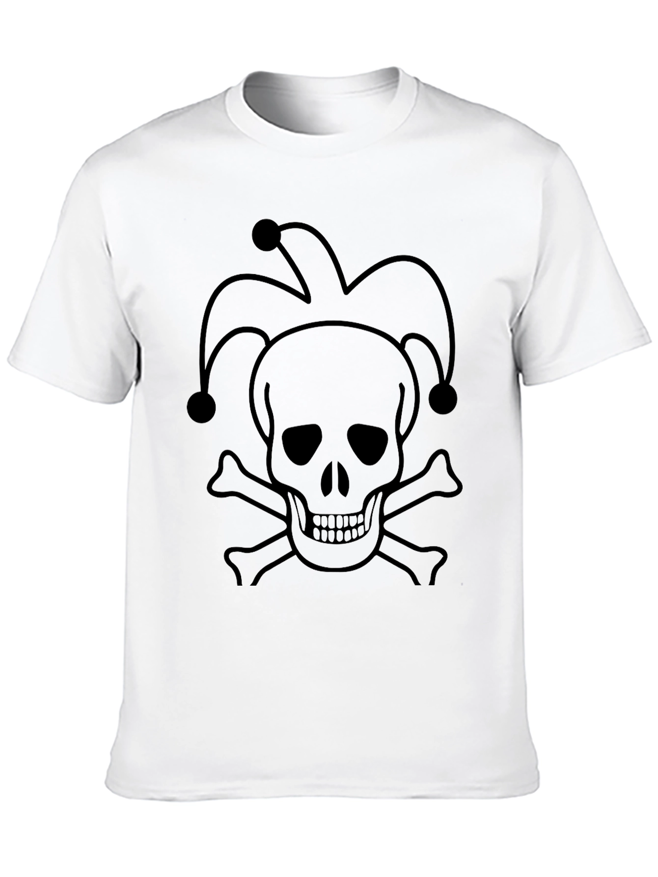 Skull Jester T-Shirt - Black Graphic Tee