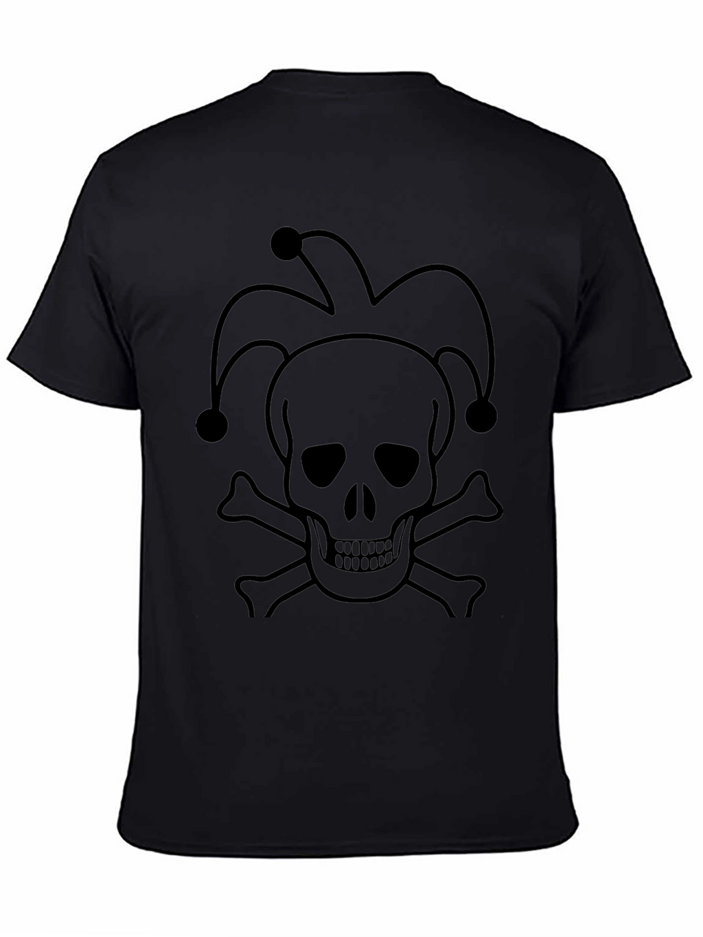 Skull Jester T-Shirt - Black Graphic Tee