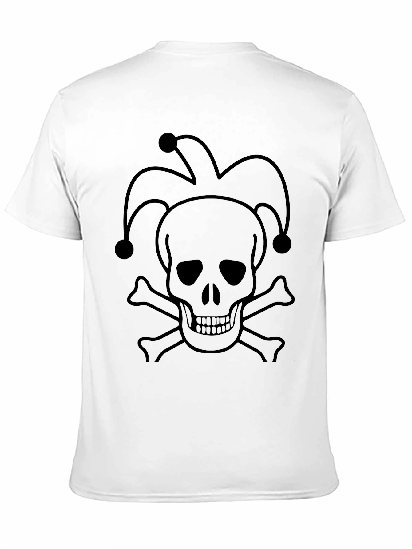 Skull Jester T-Shirt - Black Graphic Tee