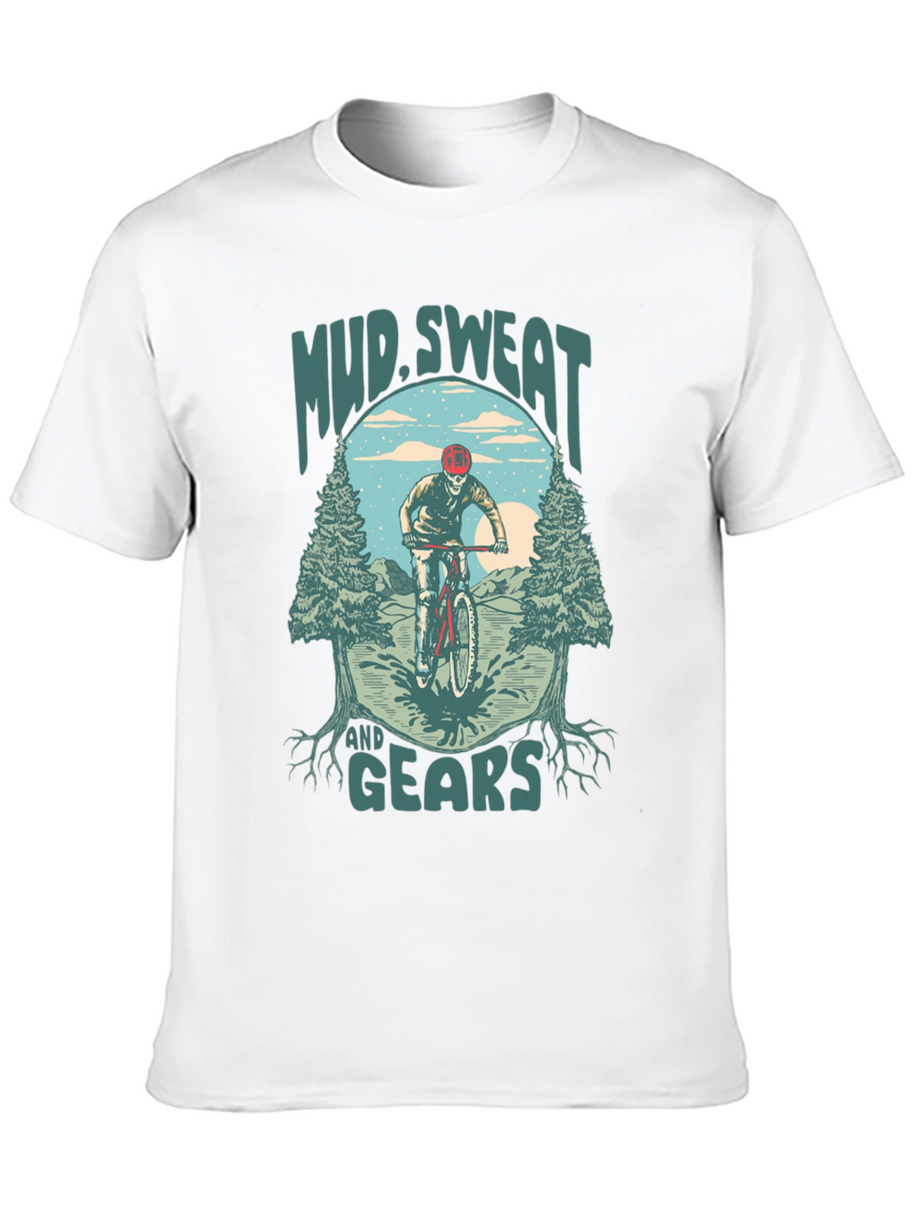 Mud Sweat and Gears Mountain Bike Graphic T-Shirt