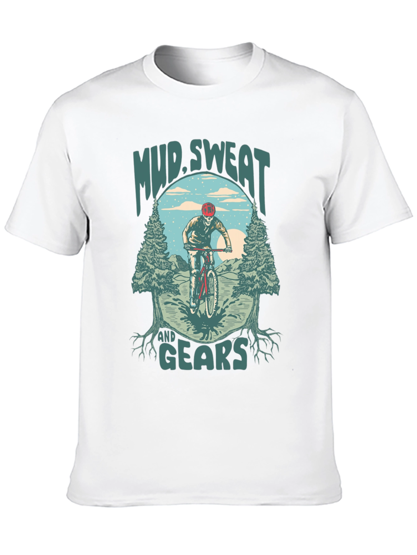 Mud Sweat and Gears Mountain Bike Graphic T-Shirt