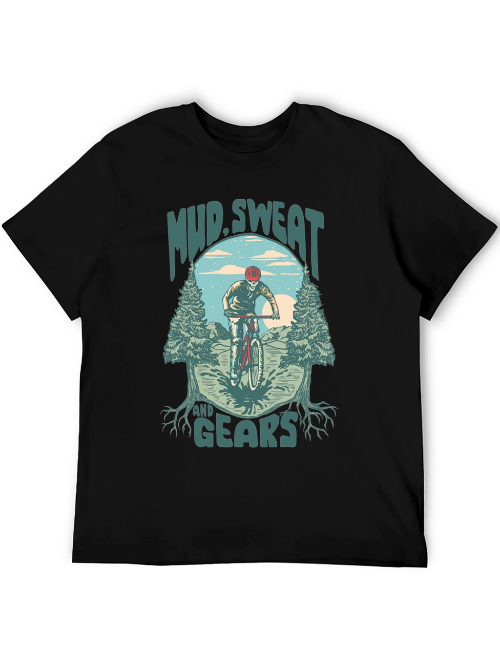 Mud Sweat and Gears Mountain Bike Graphic T-Shirt
