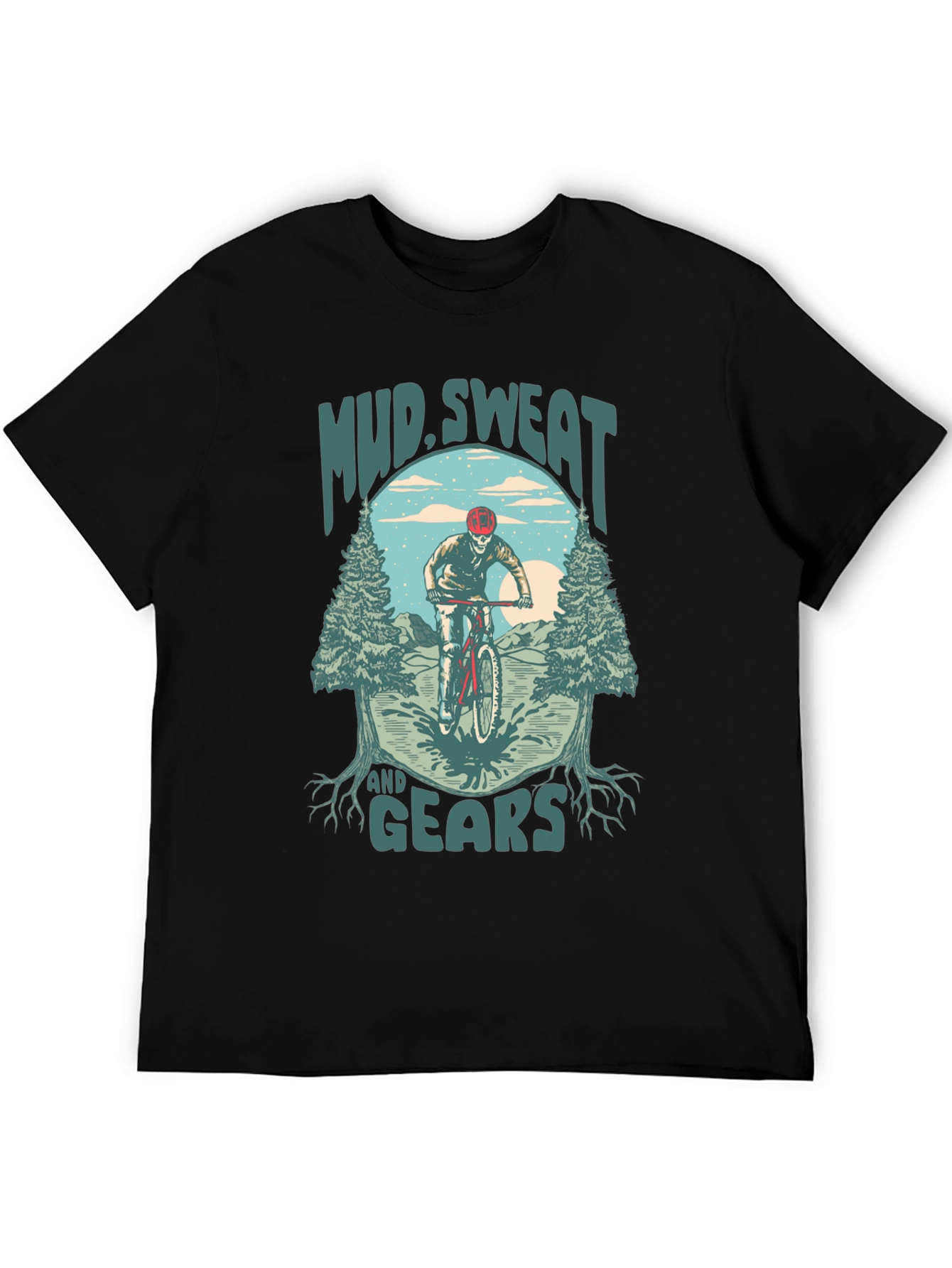 Mud Sweat and Gears Mountain Bike Graphic T-Shirt