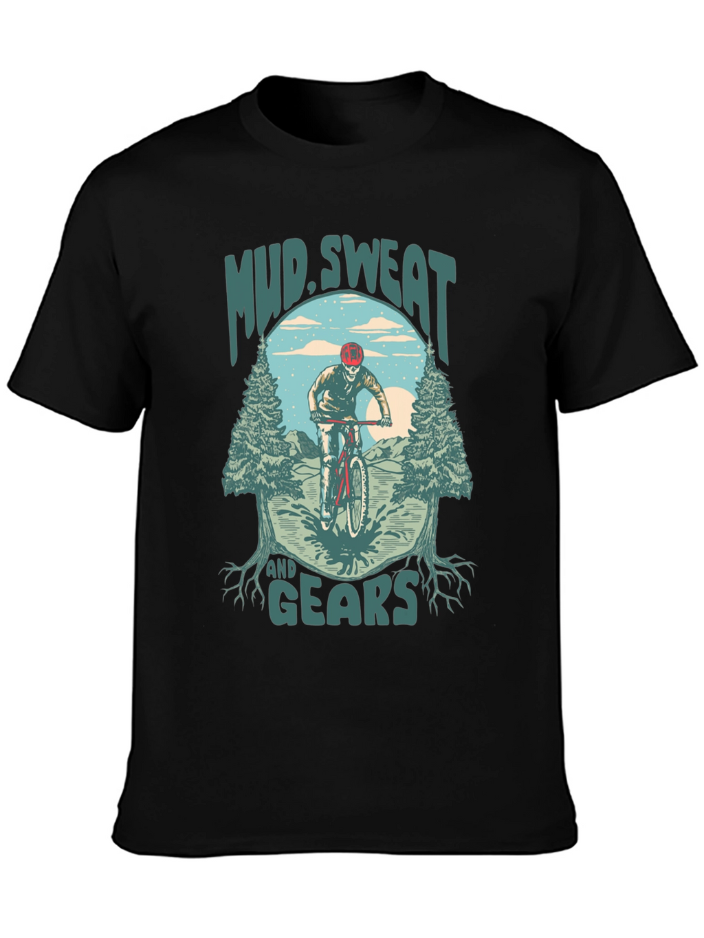 Mud Sweat and Gears Mountain Bike Graphic T-Shirt