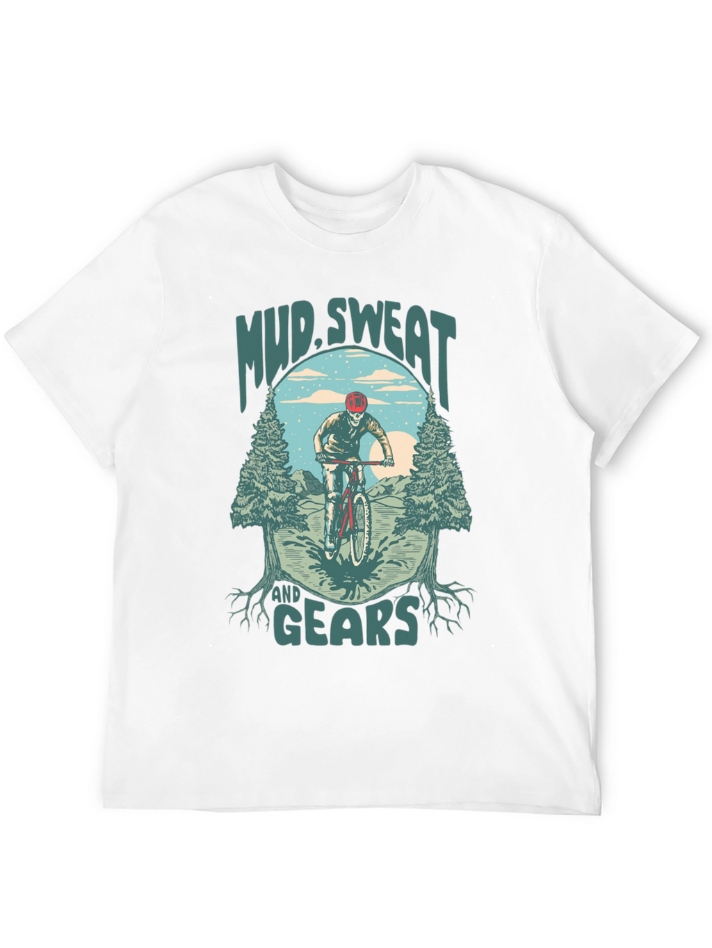 Mud Sweat and Gears Mountain Bike Graphic T-Shirt