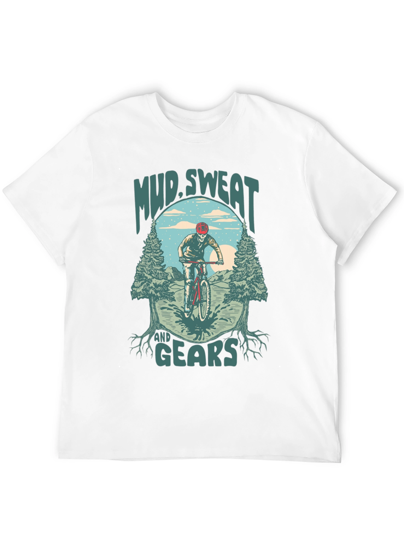 Mud Sweat and Gears Mountain Bike Graphic T-Shirt