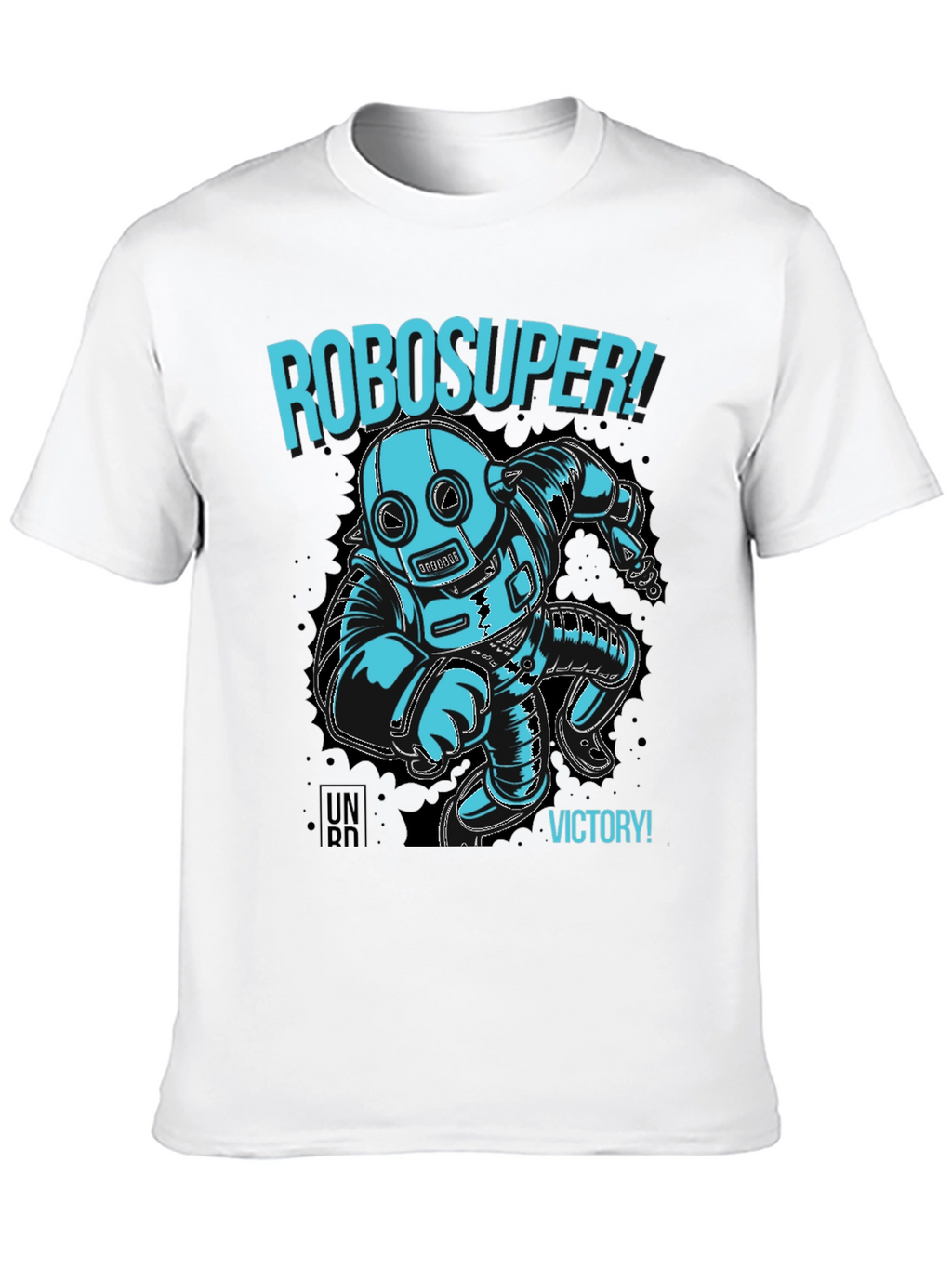 RoboSuper! Graphic Print Black T-Shirt