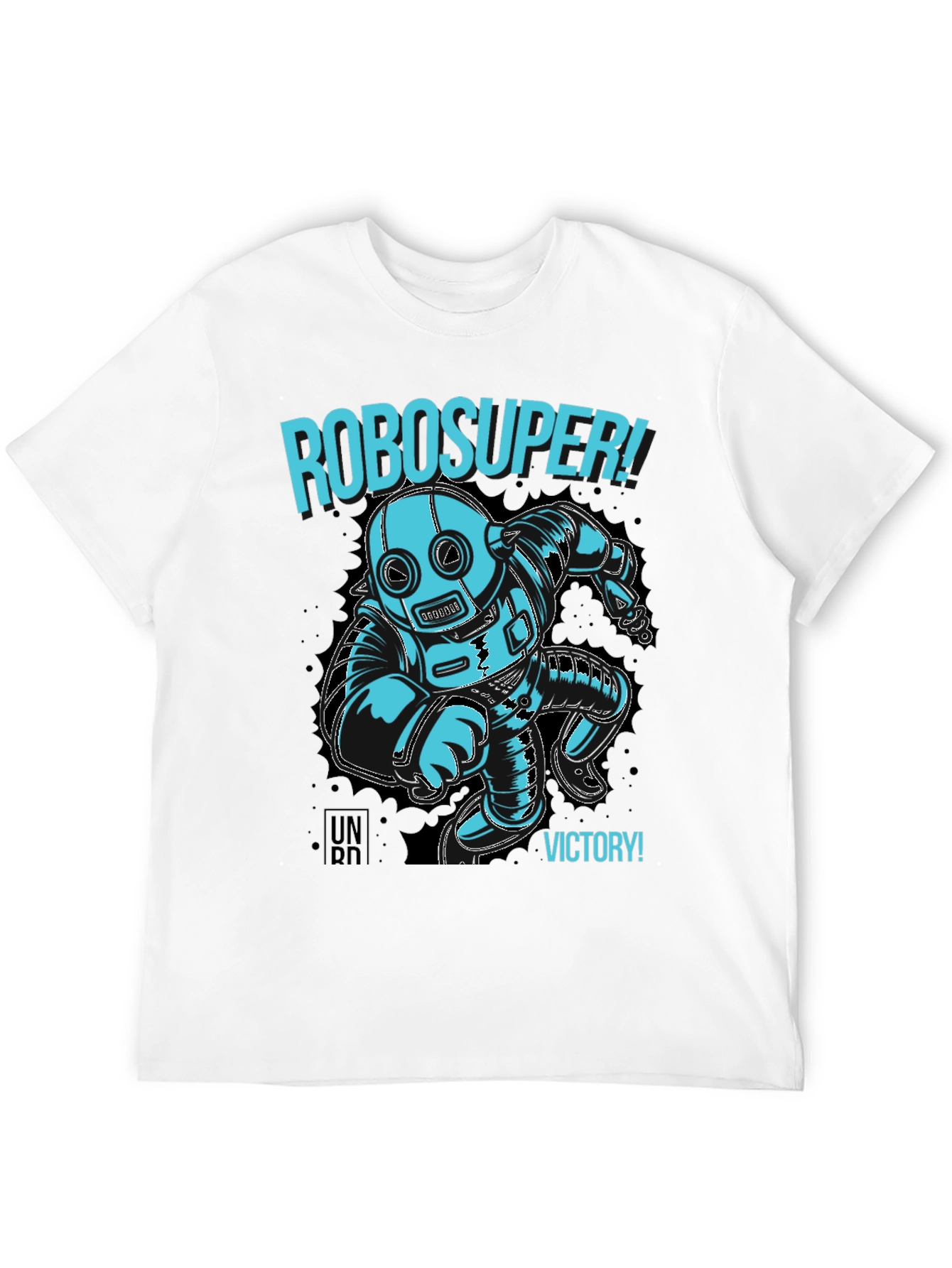 RoboSuper! Graphic Print Black T-Shirt