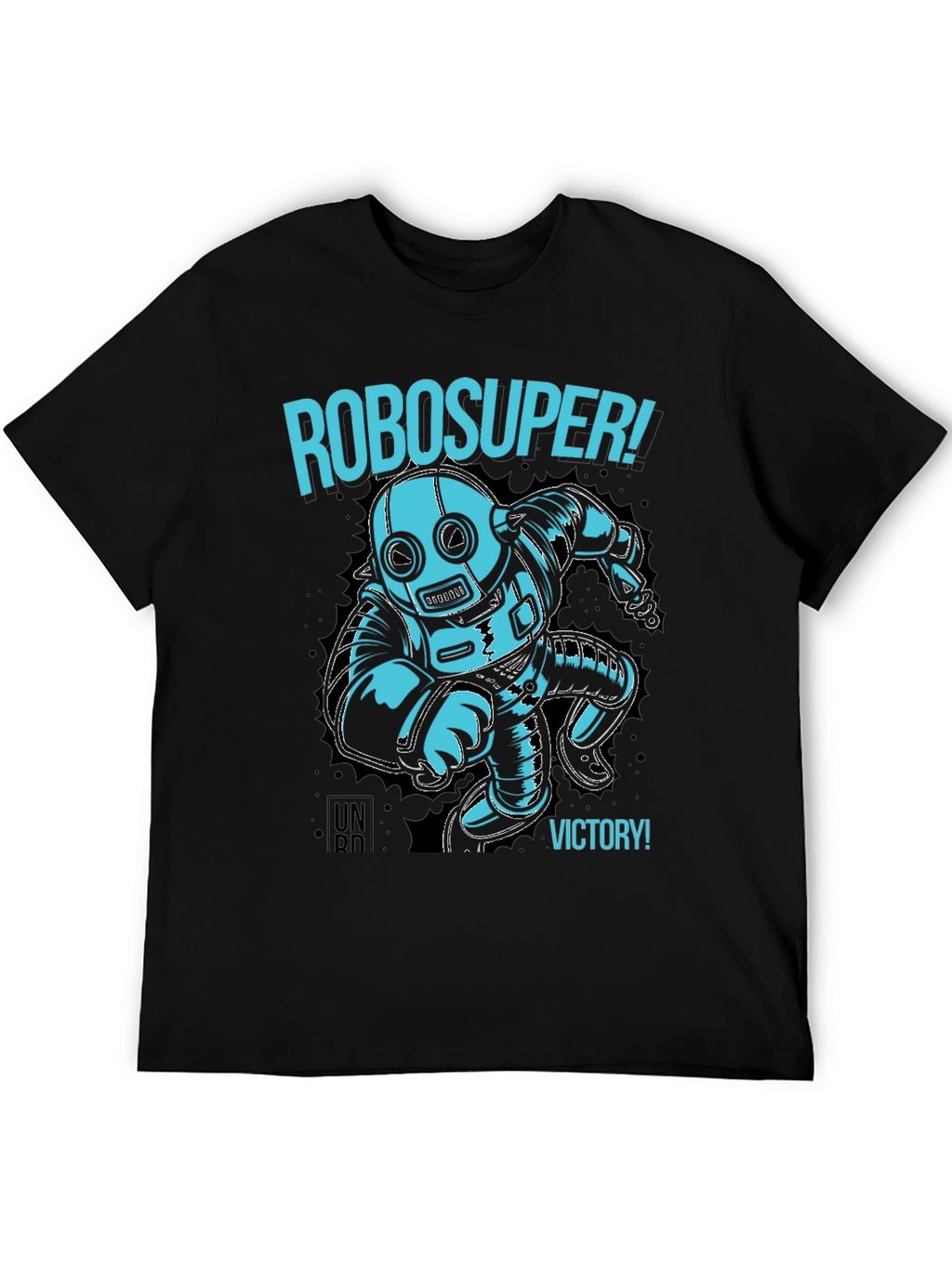 RoboSuper! Graphic Print Black T-Shirt