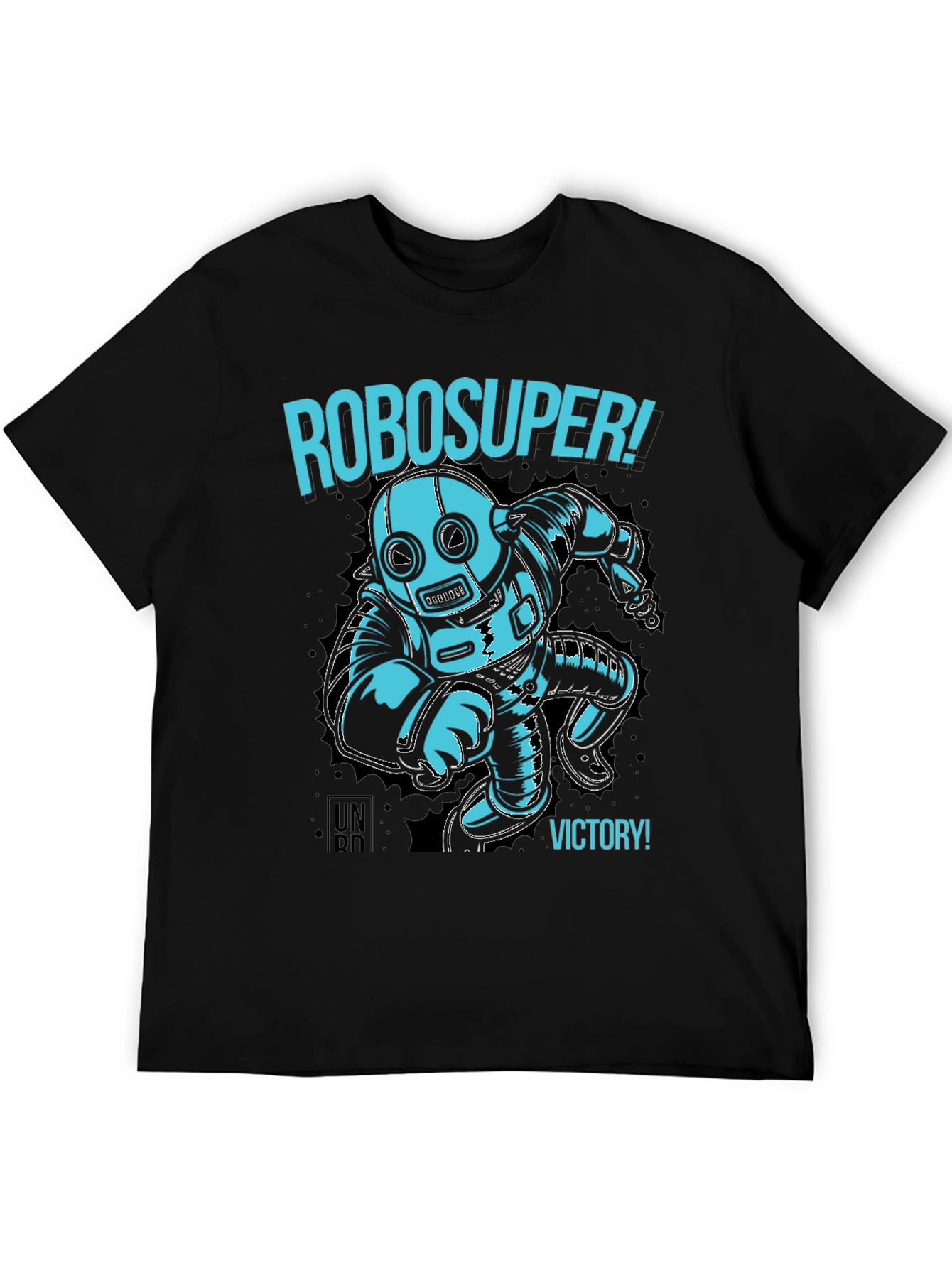 RoboSuper! Graphic Print Black T-Shirt