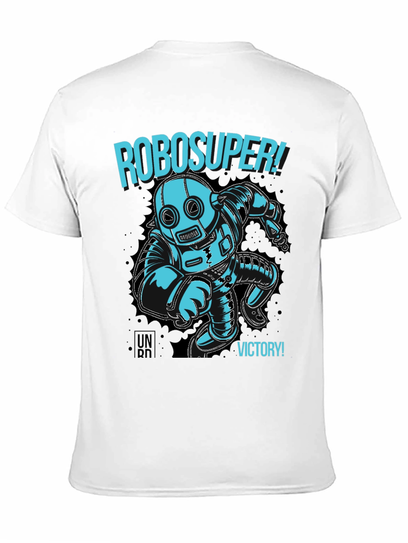 RoboSuper! Graphic Print Black T-Shirt