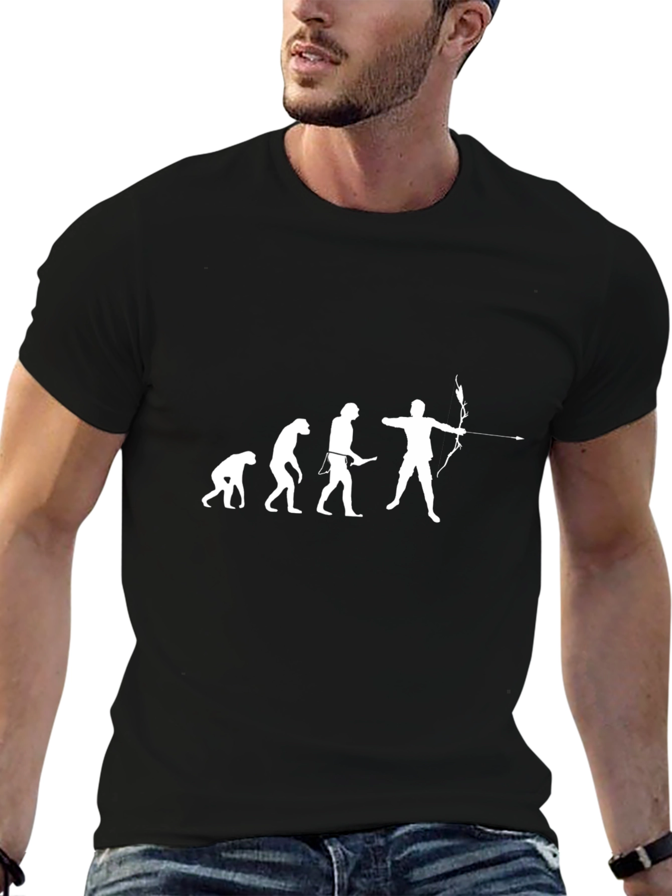 Evolution of Archery Black T-Shirt