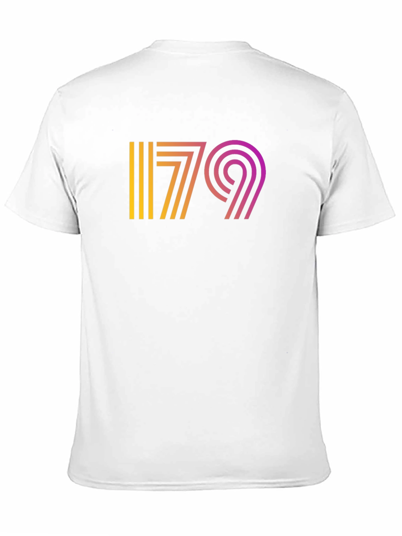 Retro 79 Graphic Tee - Gradient Design Black T-Shirt