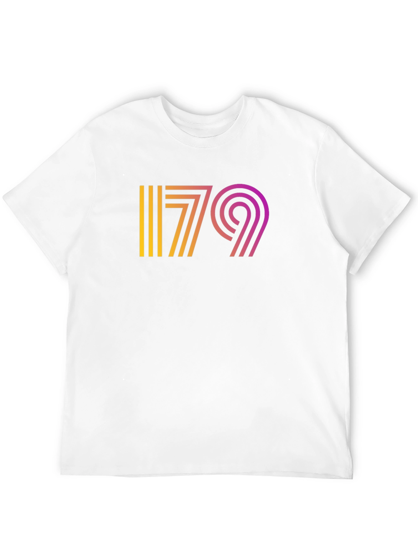 Retro 79 Graphic Tee - Gradient Design Black T-Shirt