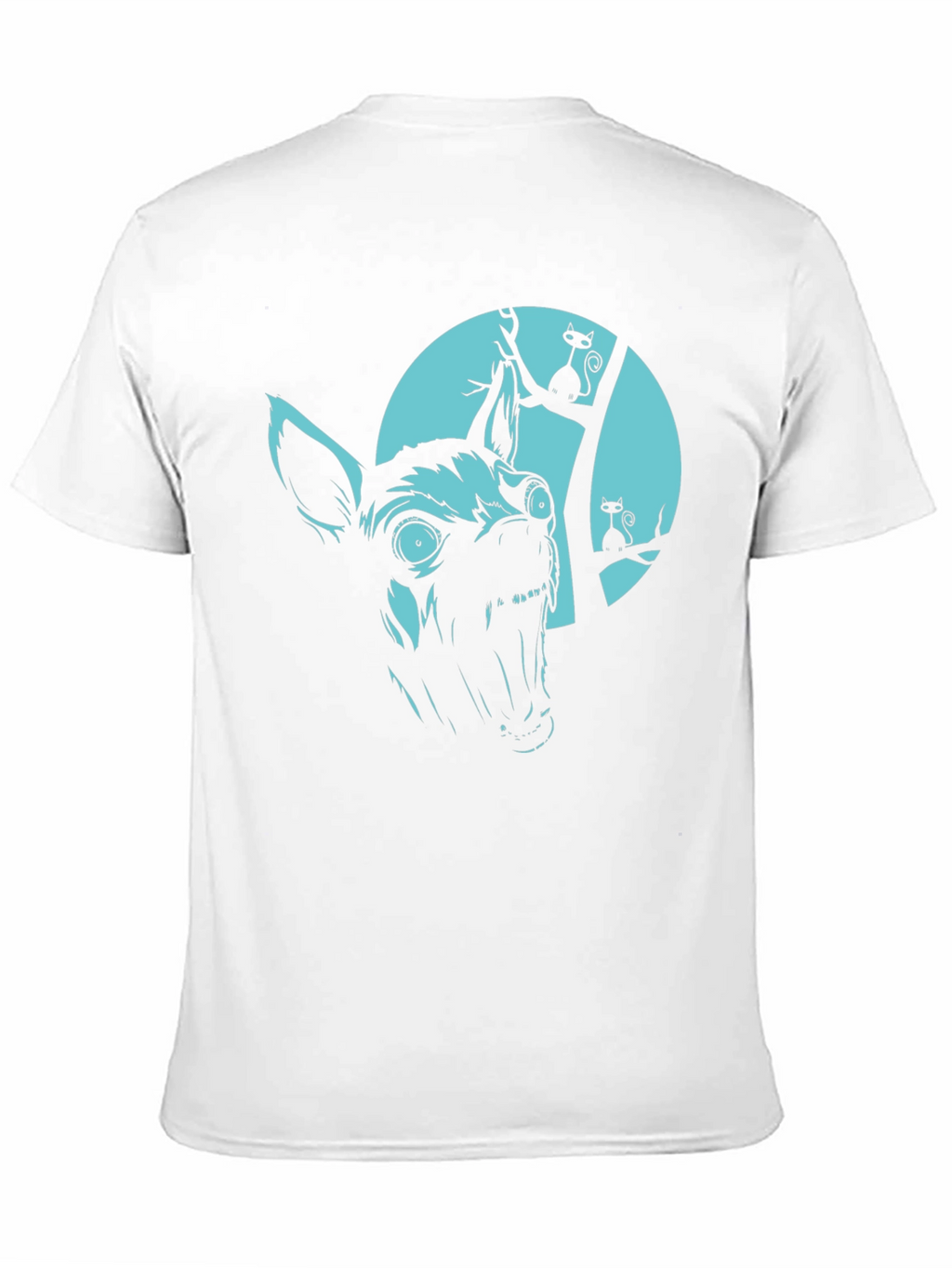 Mens Halloween Dog & Cat Graphic Tee