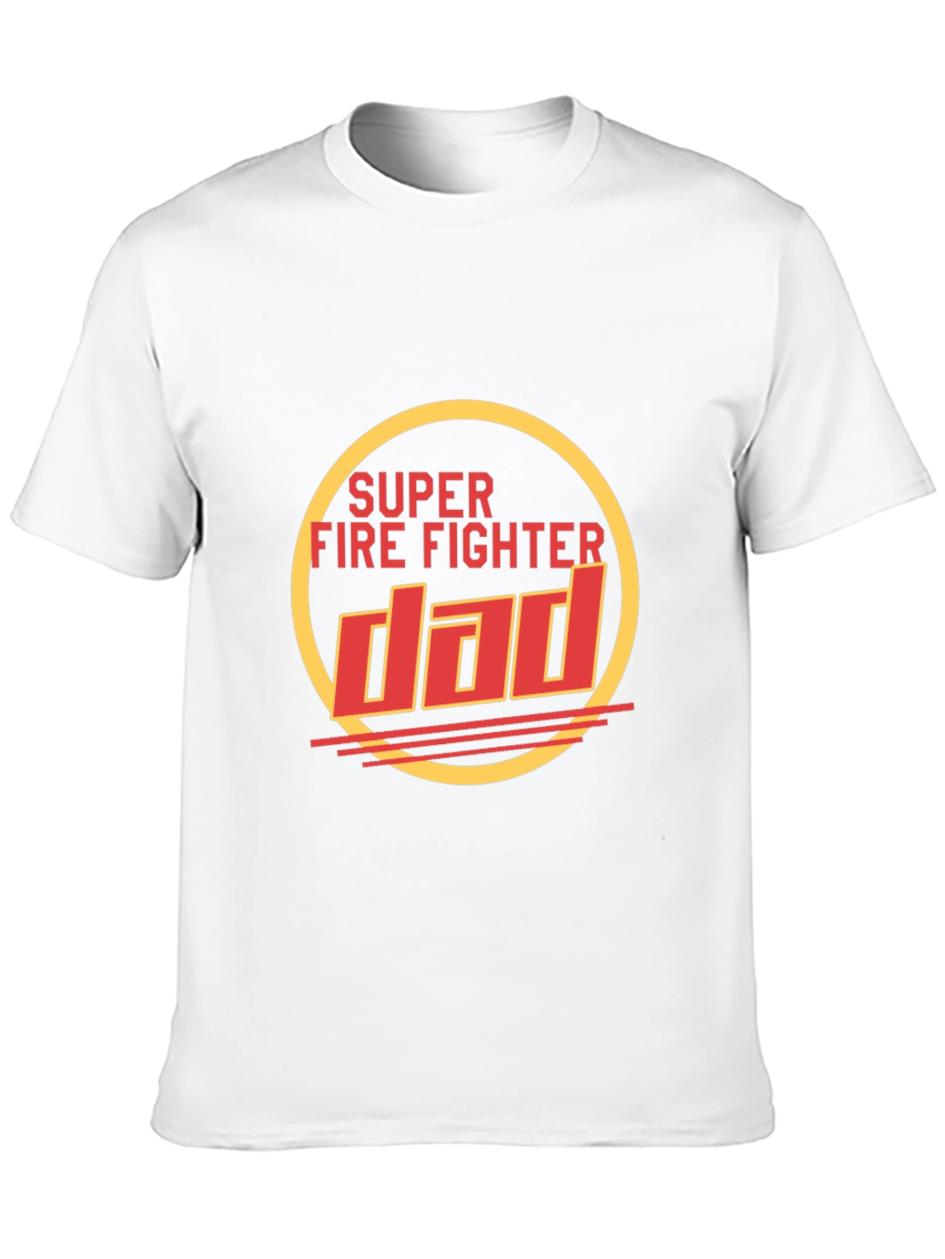 Super Firefighter Dad T-Shirt - Black