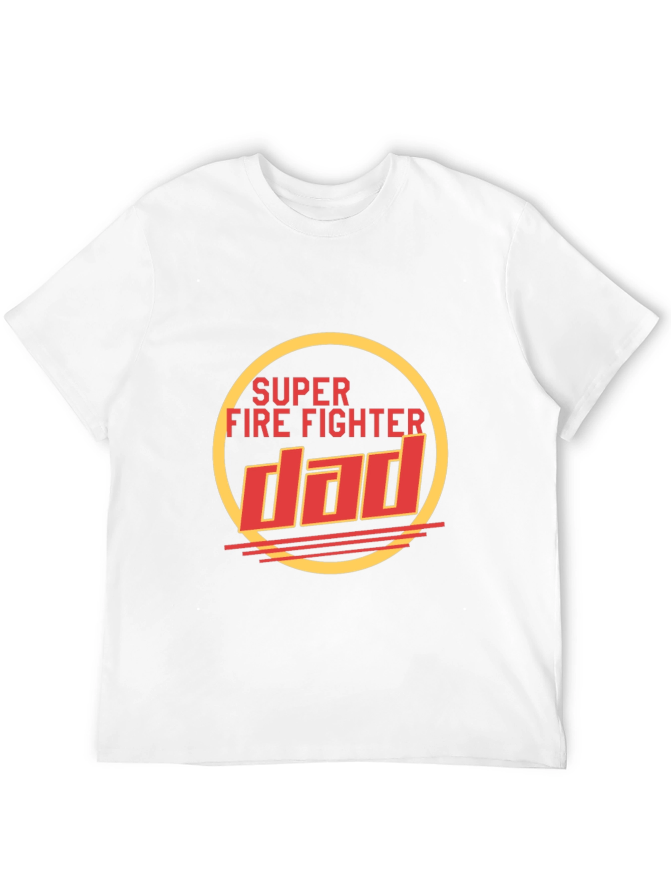 Super Firefighter Dad T-Shirt - Black