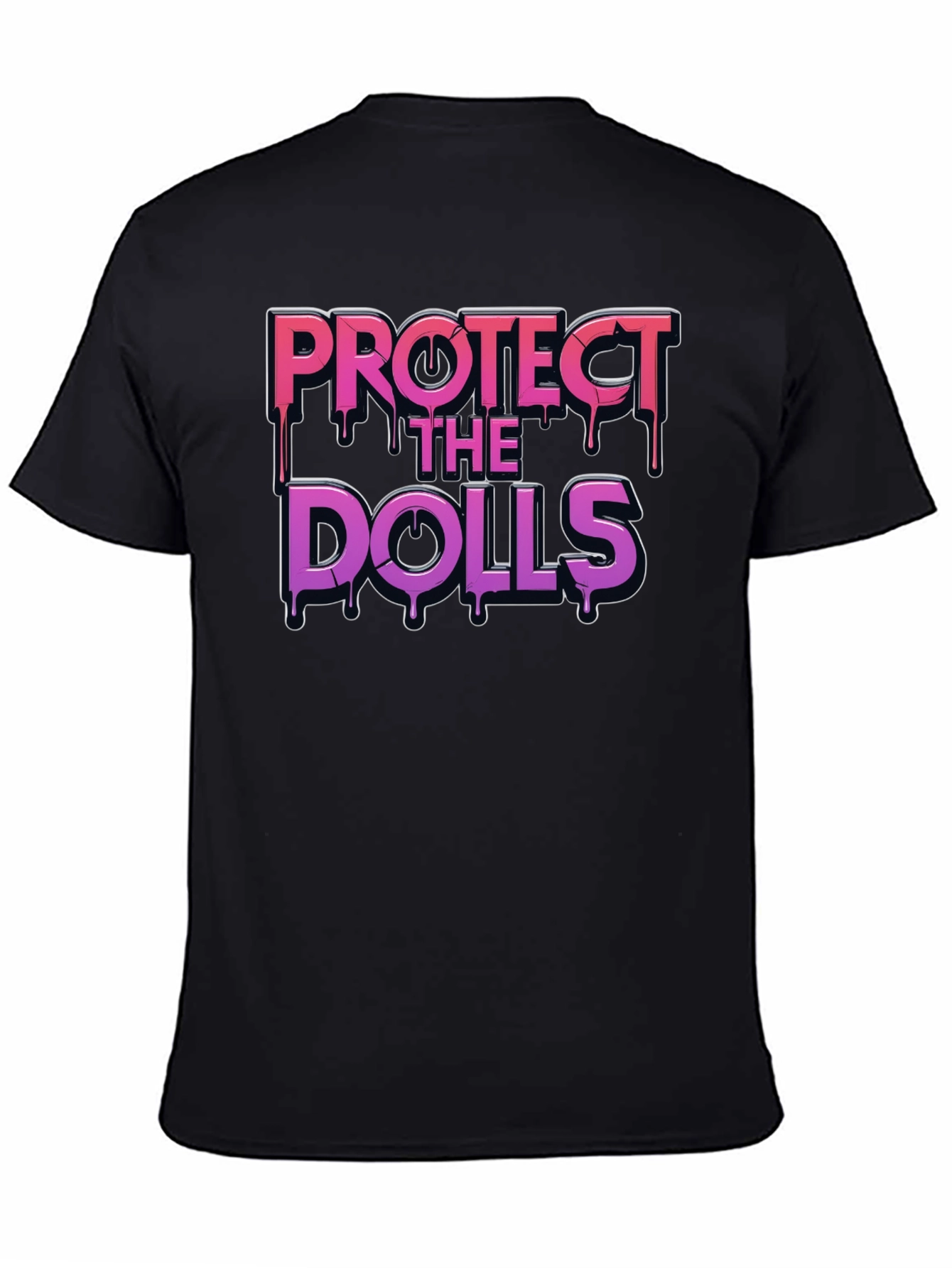 Protect the Dolls Graphic T-Shirt - Black